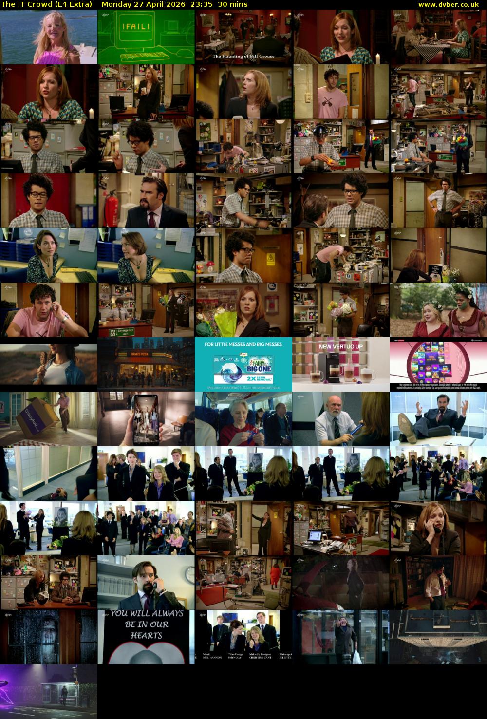 The IT Crowd (E4 Extra) Monday 27 April 2026 23:35 - 00:05
