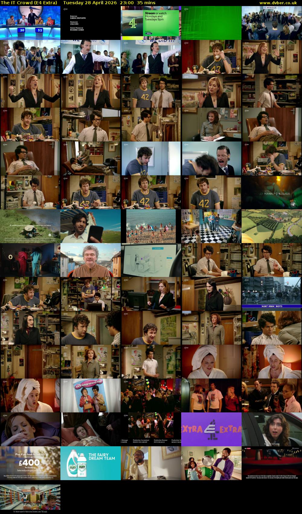 The IT Crowd (E4 Extra) Tuesday 28 April 2026 23:00 - 23:35