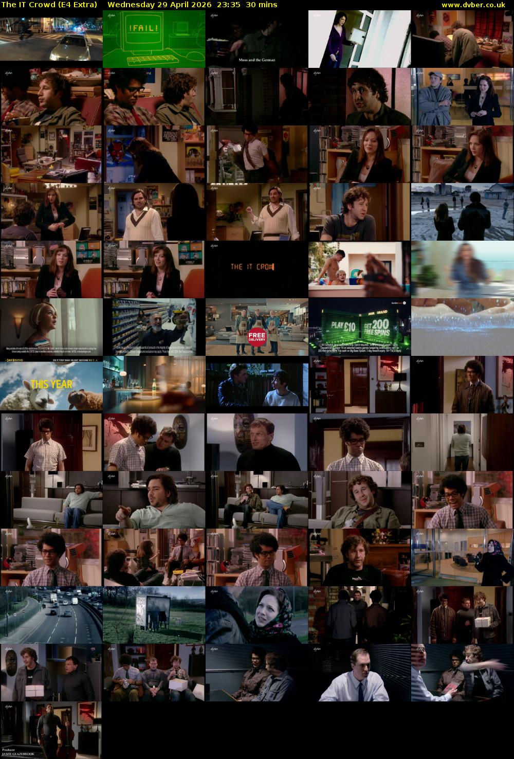 The IT Crowd (E4 Extra) Wednesday 29 April 2026 23:35 - 00:05