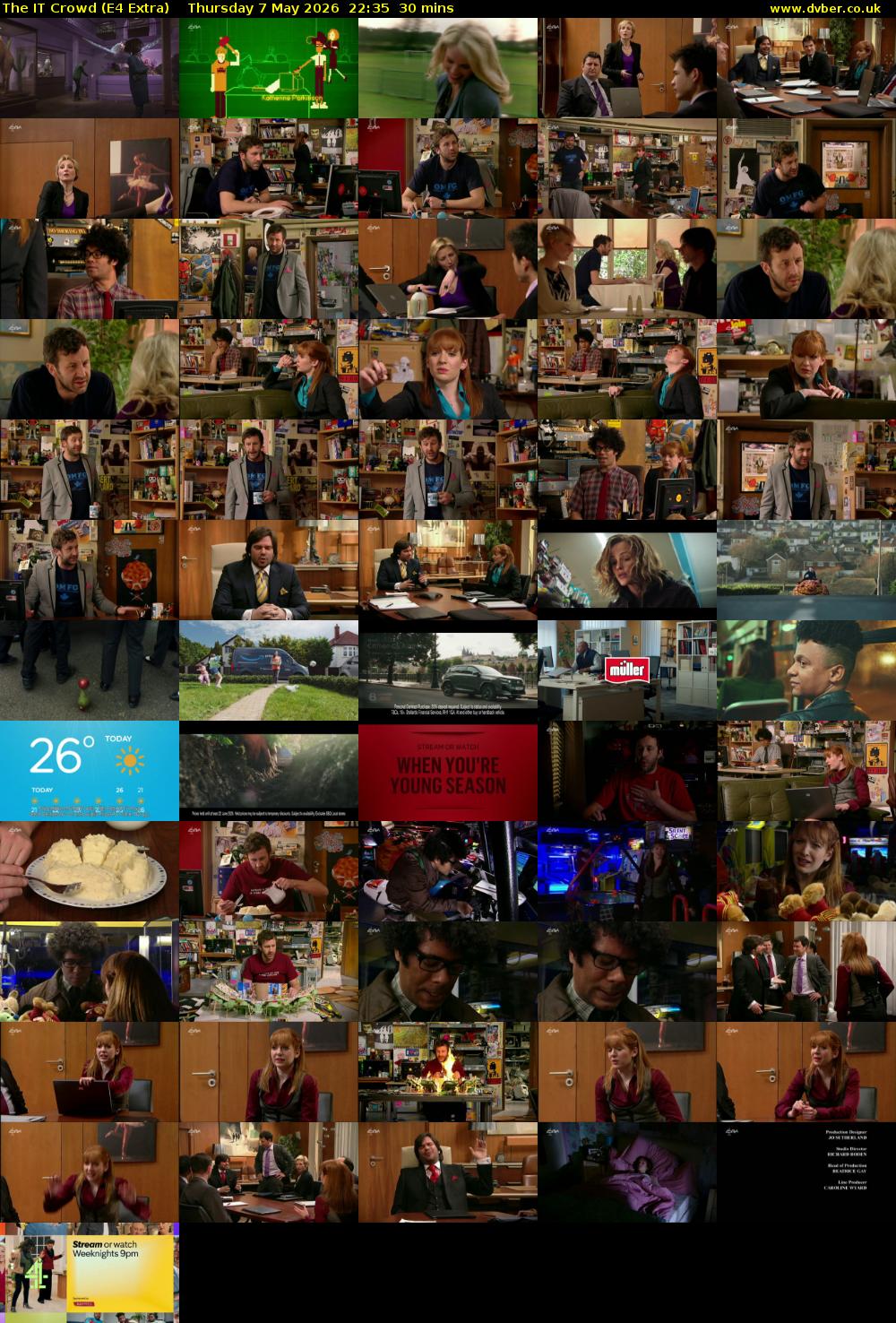 The IT Crowd (E4 Extra) Thursday 7 May 2026 22:35 - 23:05