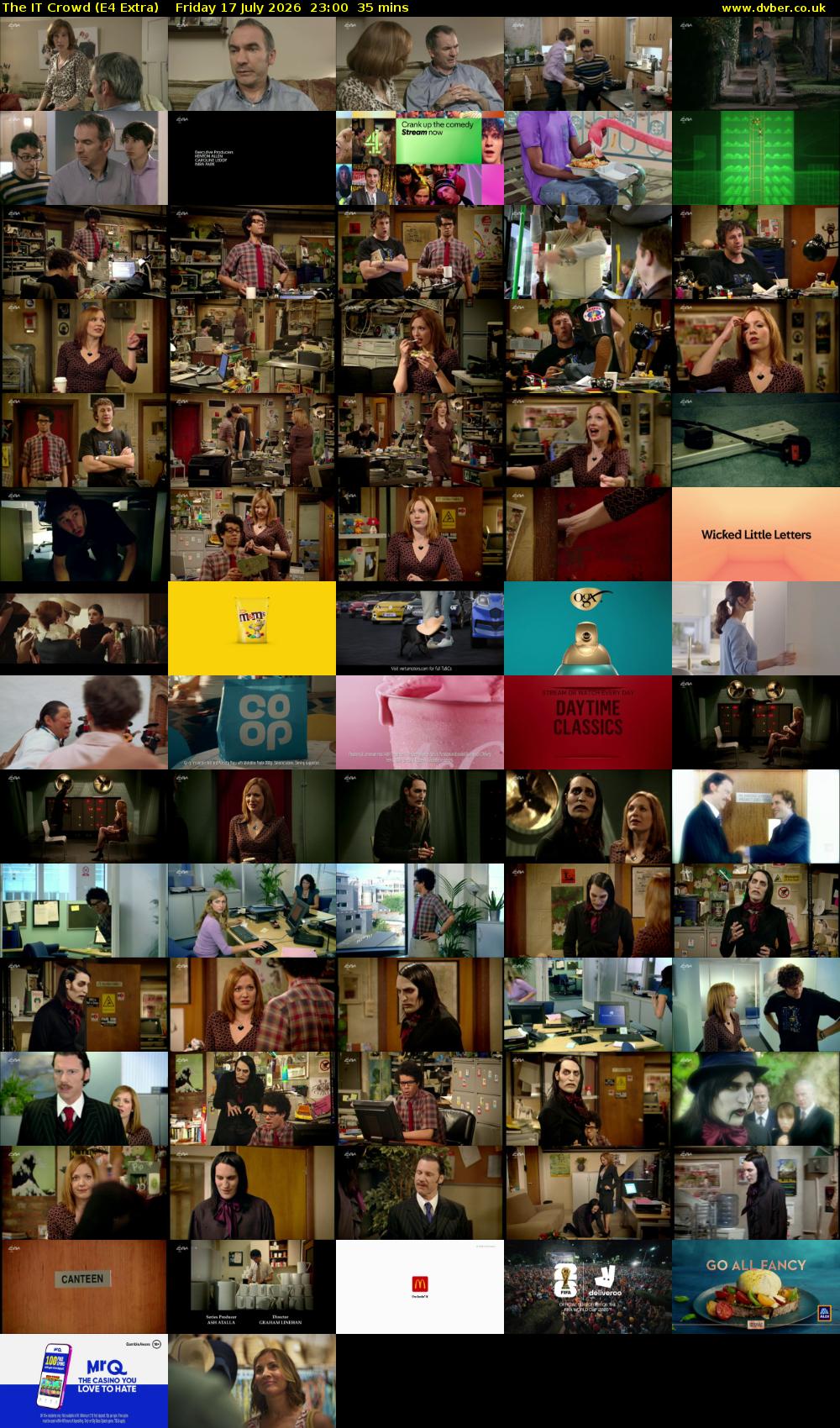 The IT Crowd (E4 Extra) Friday 17 July 2026 23:00 - 23:35