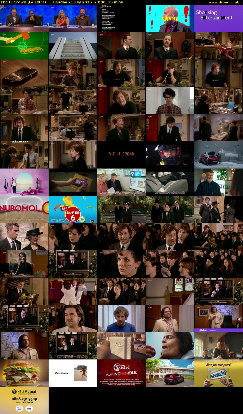 The IT Crowd (E4 Extra) Tuesday 21 July 2026 23:00 - 23:35