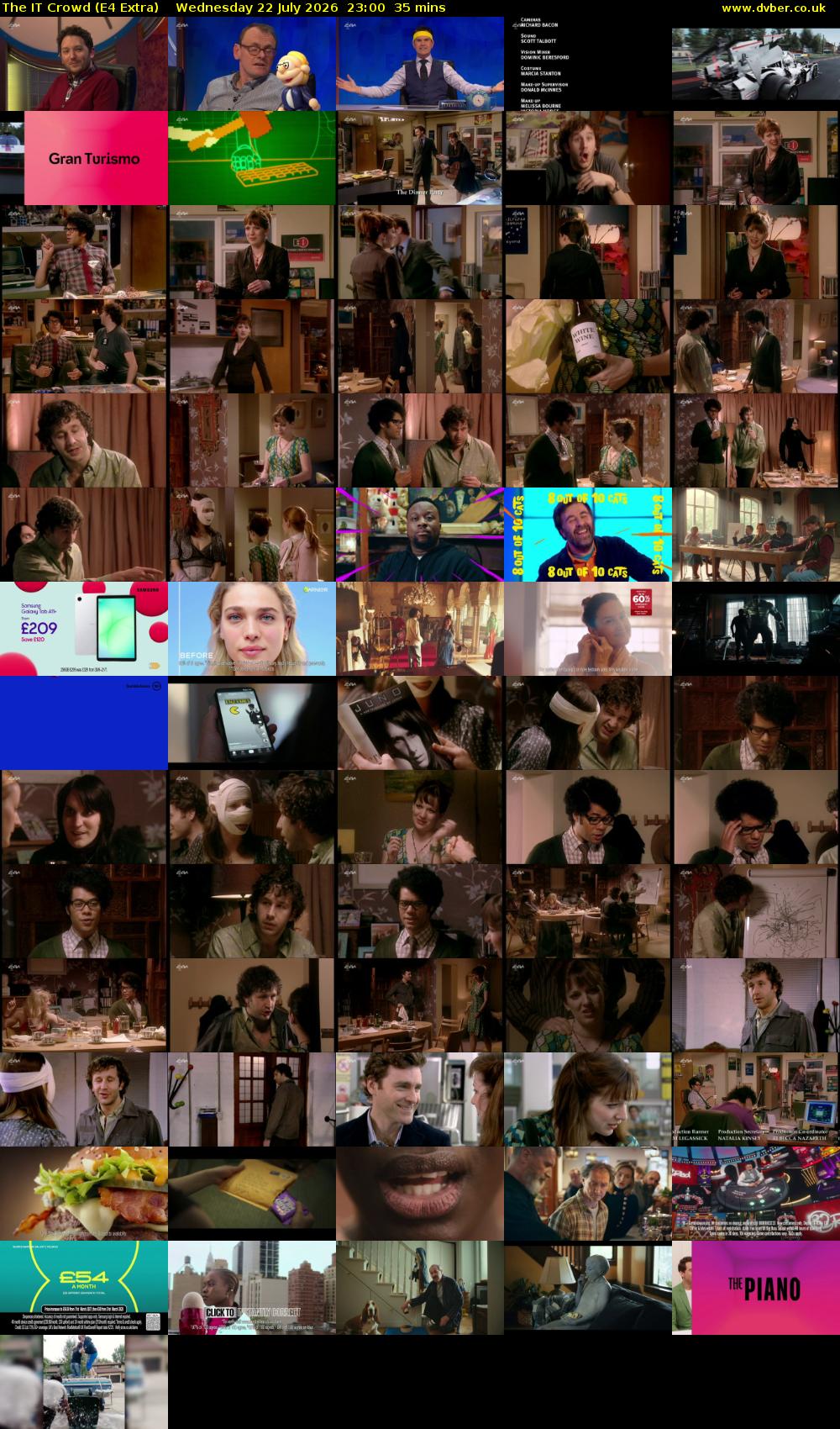 The IT Crowd (E4 Extra) Wednesday 22 July 2026 23:00 - 23:35
