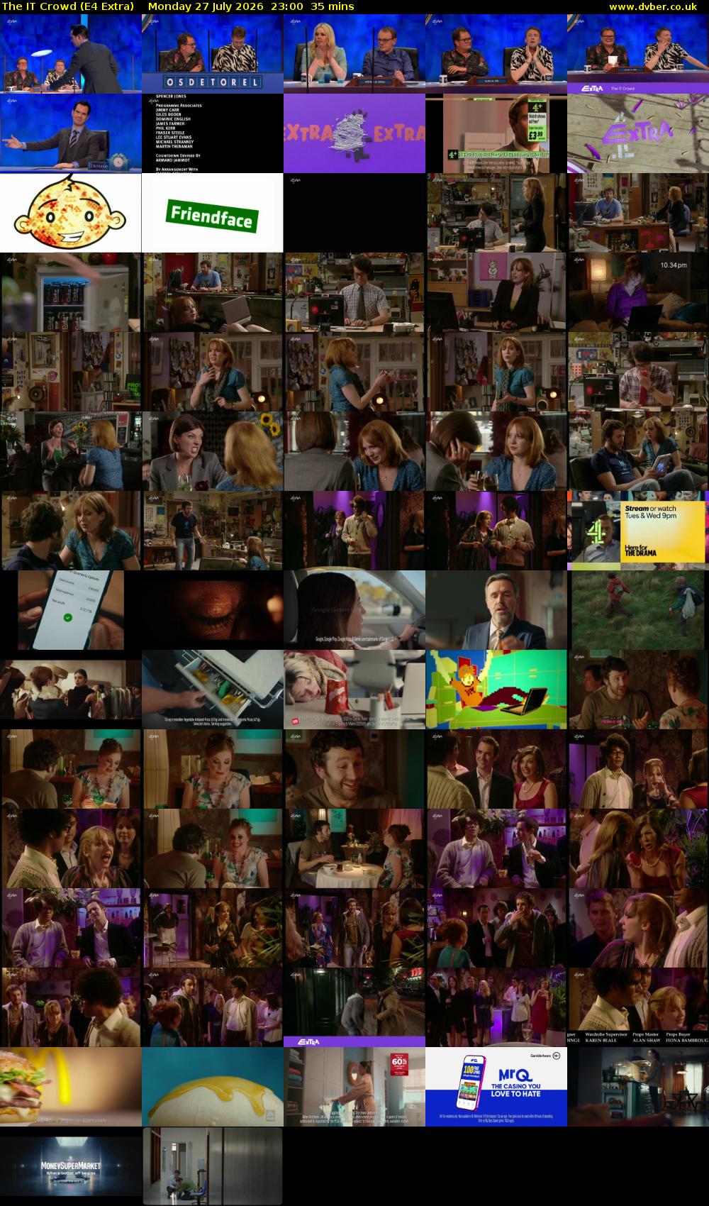 The IT Crowd (E4 Extra) Monday 27 July 2026 23:00 - 23:35