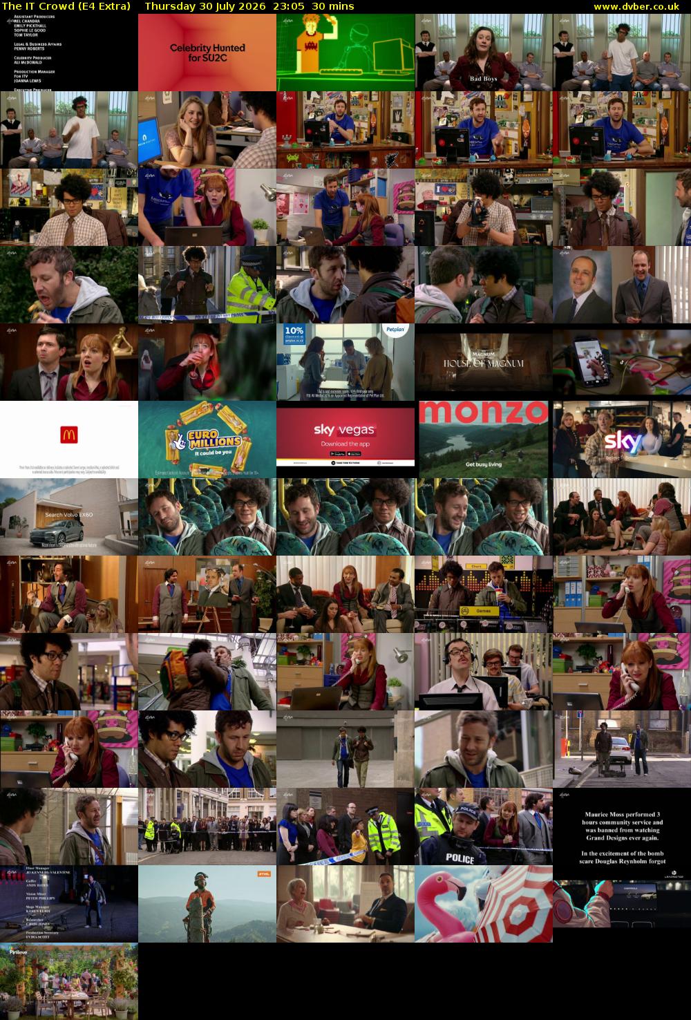 The IT Crowd (E4 Extra) Thursday 30 July 2026 23:05 - 23:35