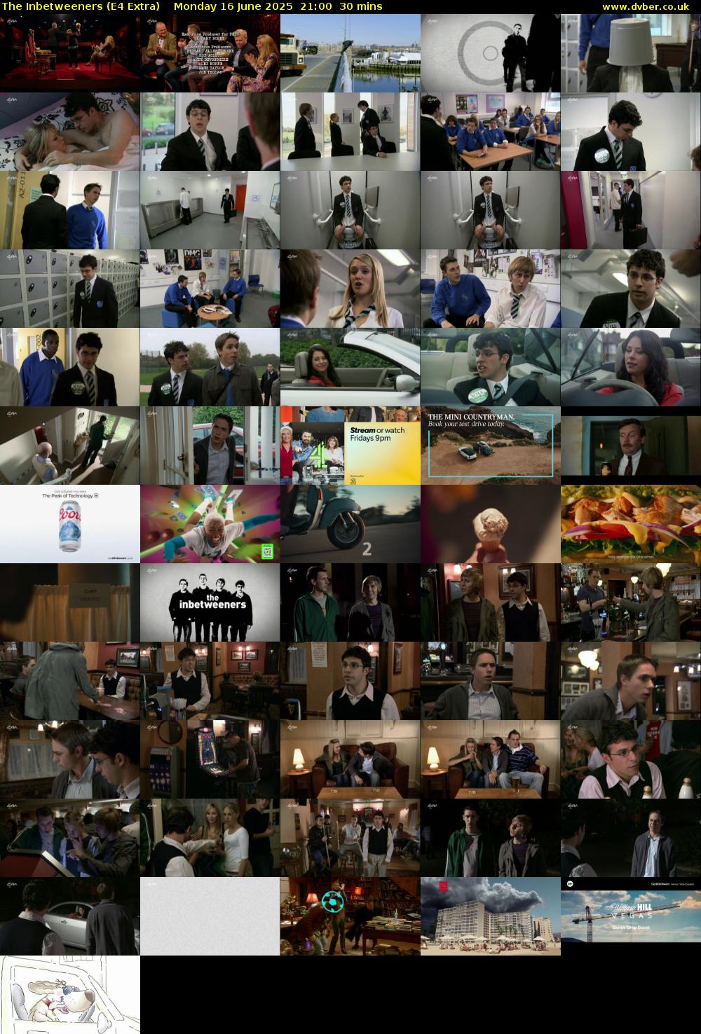 The Inbetweeners (E4 Extra) Monday 16 June 2025 21:00 - 21:30