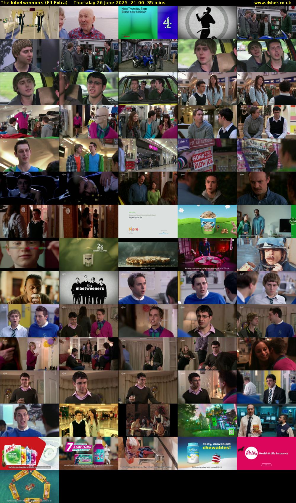 The Inbetweeners (E4 Extra) Thursday 26 June 2025 21:00 - 21:35
