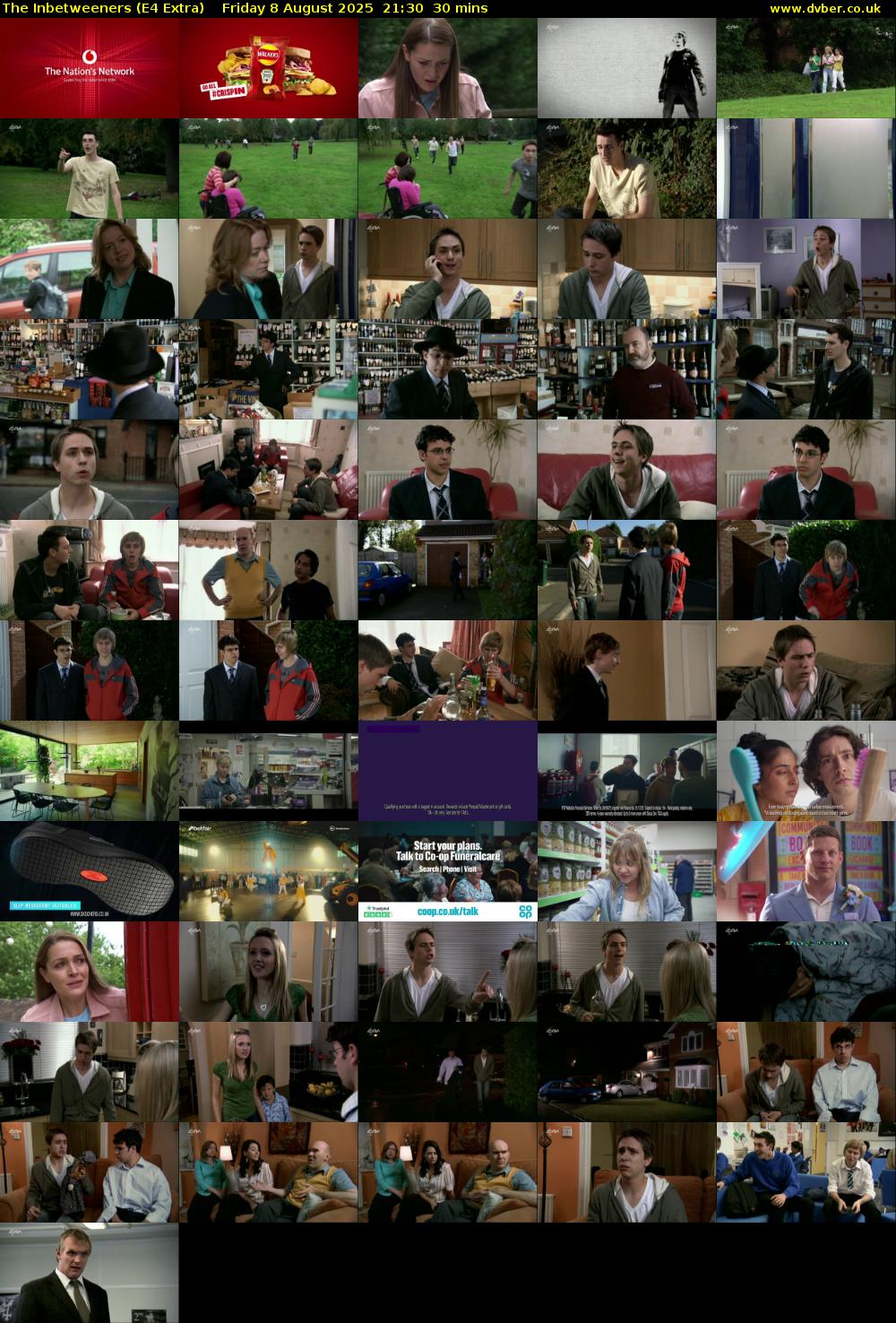 The Inbetweeners (E4 Extra) Friday 8 August 2025 21:30 - 22:00