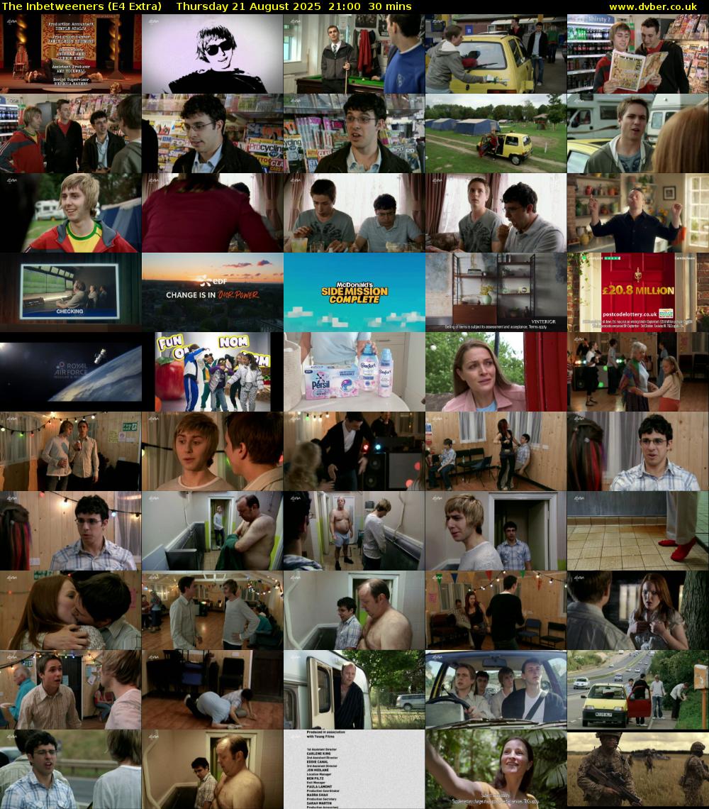 The Inbetweeners (E4 Extra) Thursday 21 August 2025 21:00 - 21:30