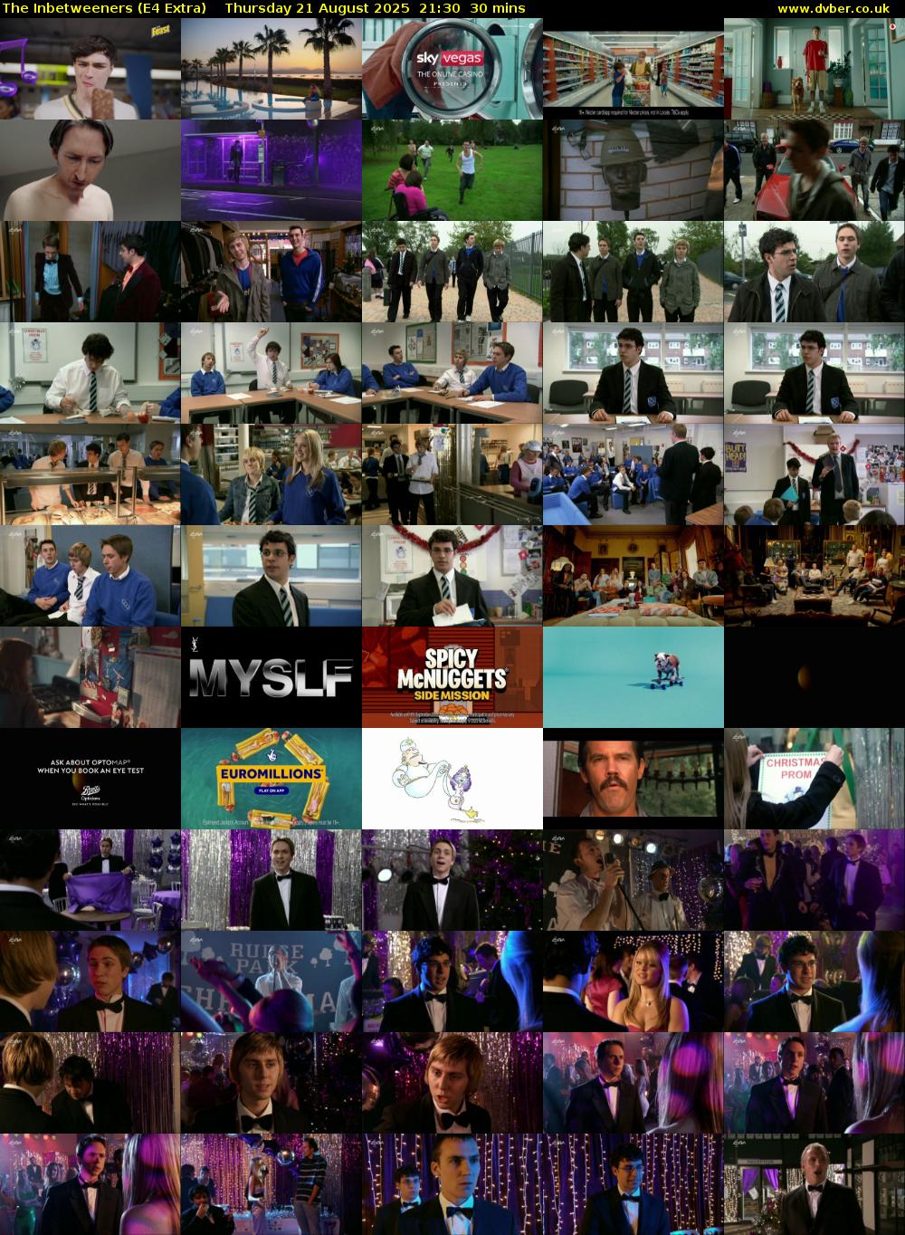 The Inbetweeners (E4 Extra) Thursday 21 August 2025 21:30 - 22:00