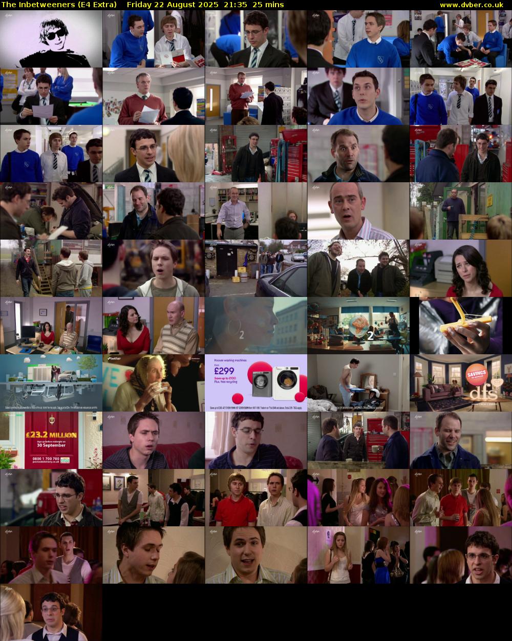 The Inbetweeners (E4 Extra) Friday 22 August 2025 21:35 - 22:00