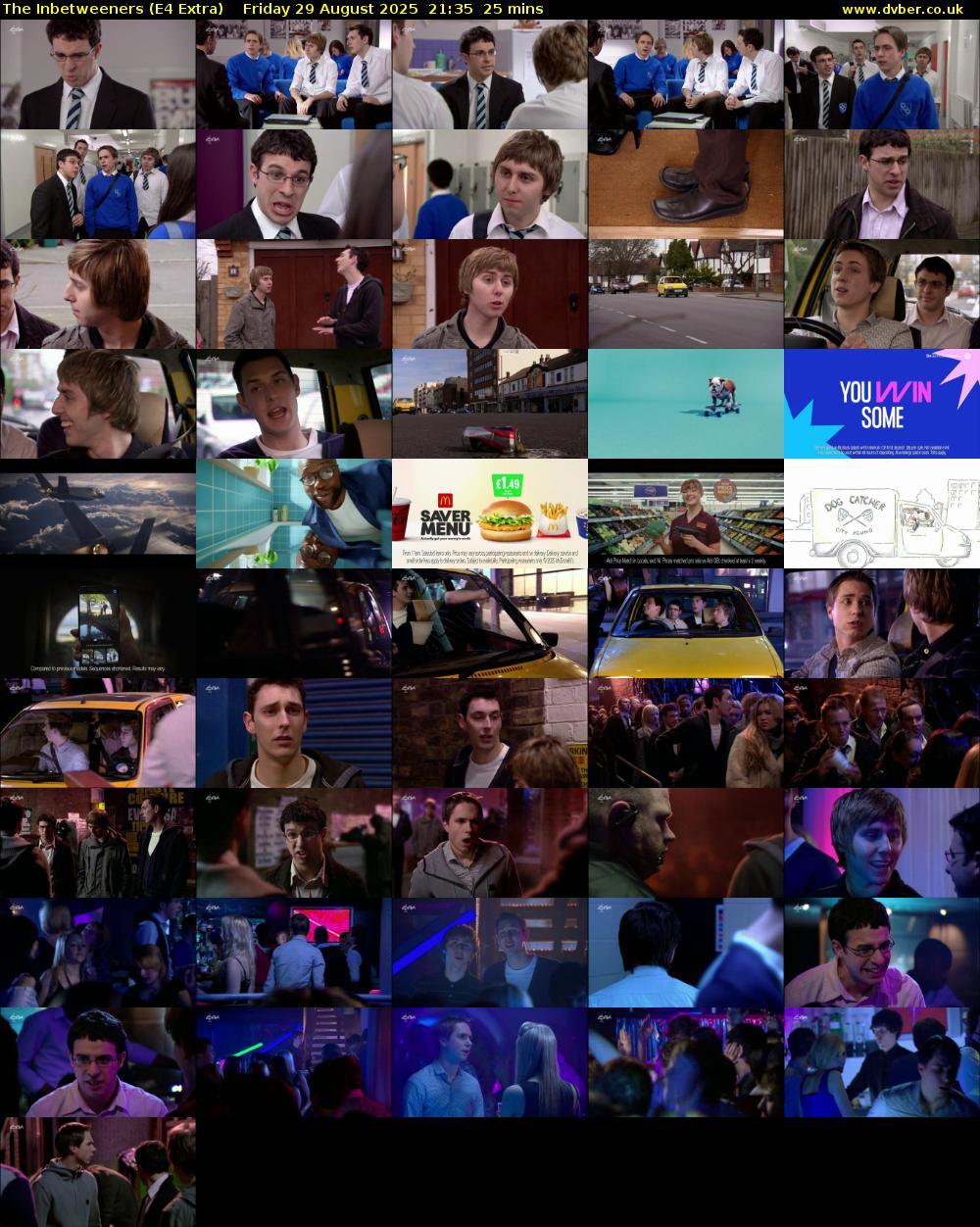 The Inbetweeners (E4 Extra) Friday 29 August 2025 21:35 - 22:00