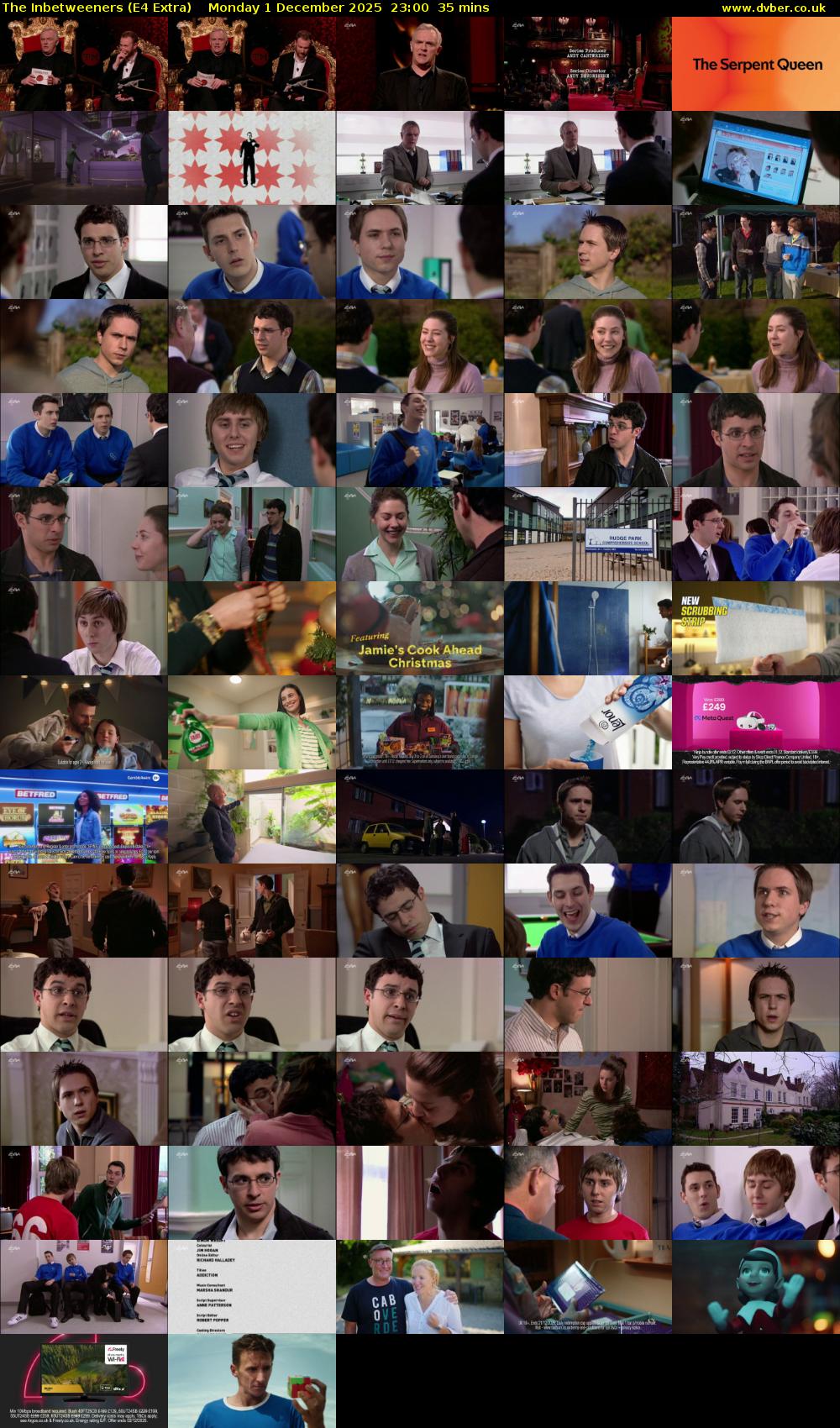 The Inbetweeners (E4 Extra) Monday 1 December 2025 23:00 - 23:35