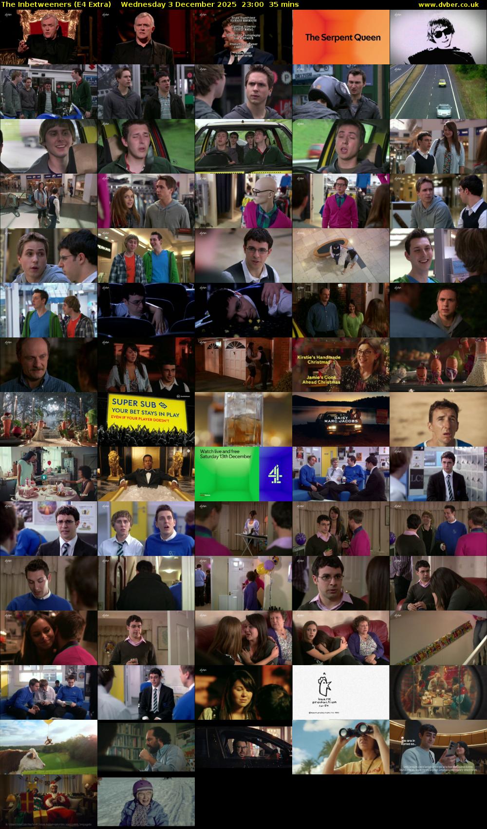 The Inbetweeners (E4 Extra) Wednesday 3 December 2025 23:00 - 23:35