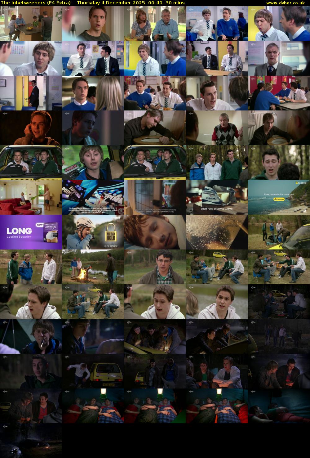 The Inbetweeners (E4 Extra) Thursday 4 December 2025 00:40 - 01:10