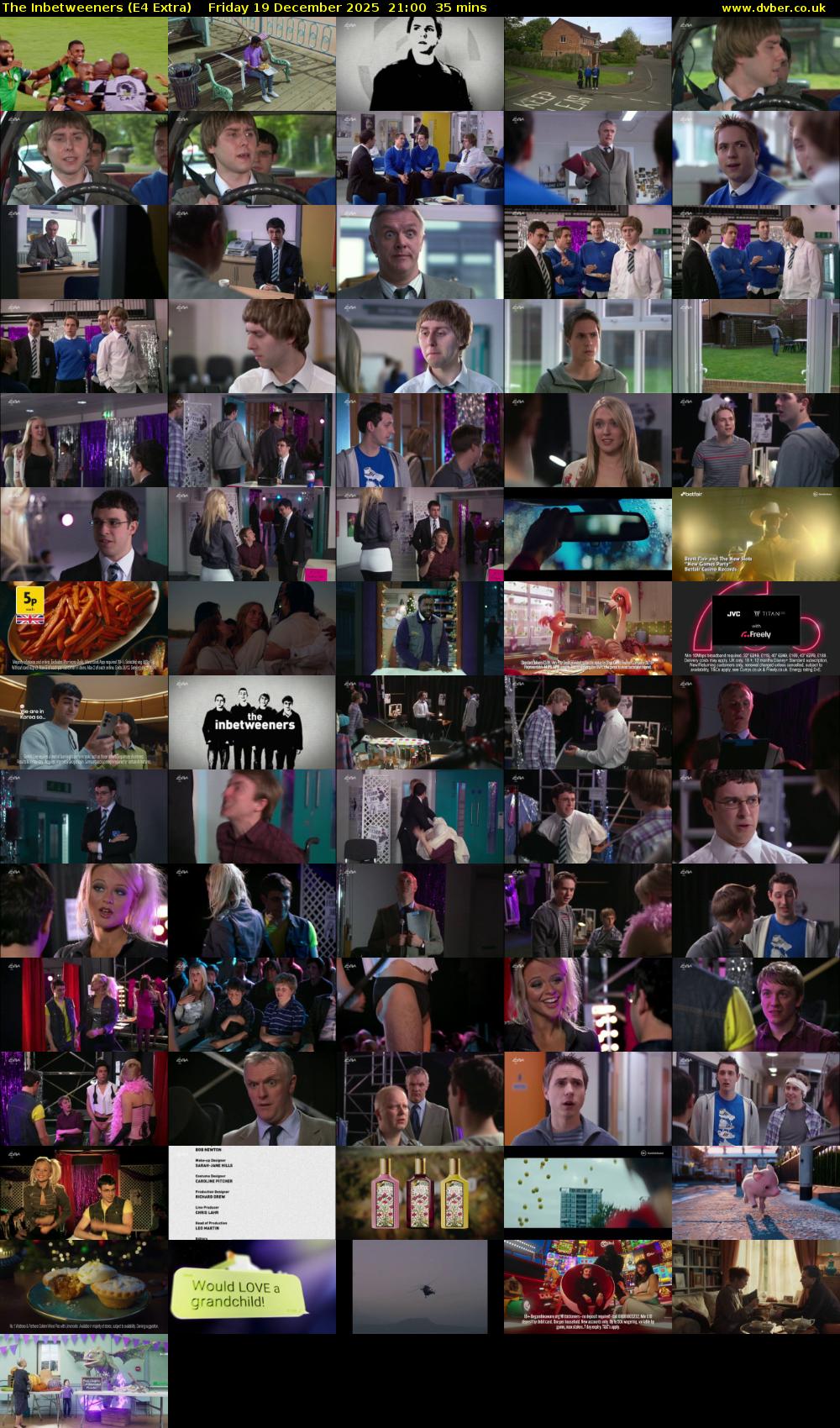 The Inbetweeners (E4 Extra) Friday 19 December 2025 21:00 - 21:35