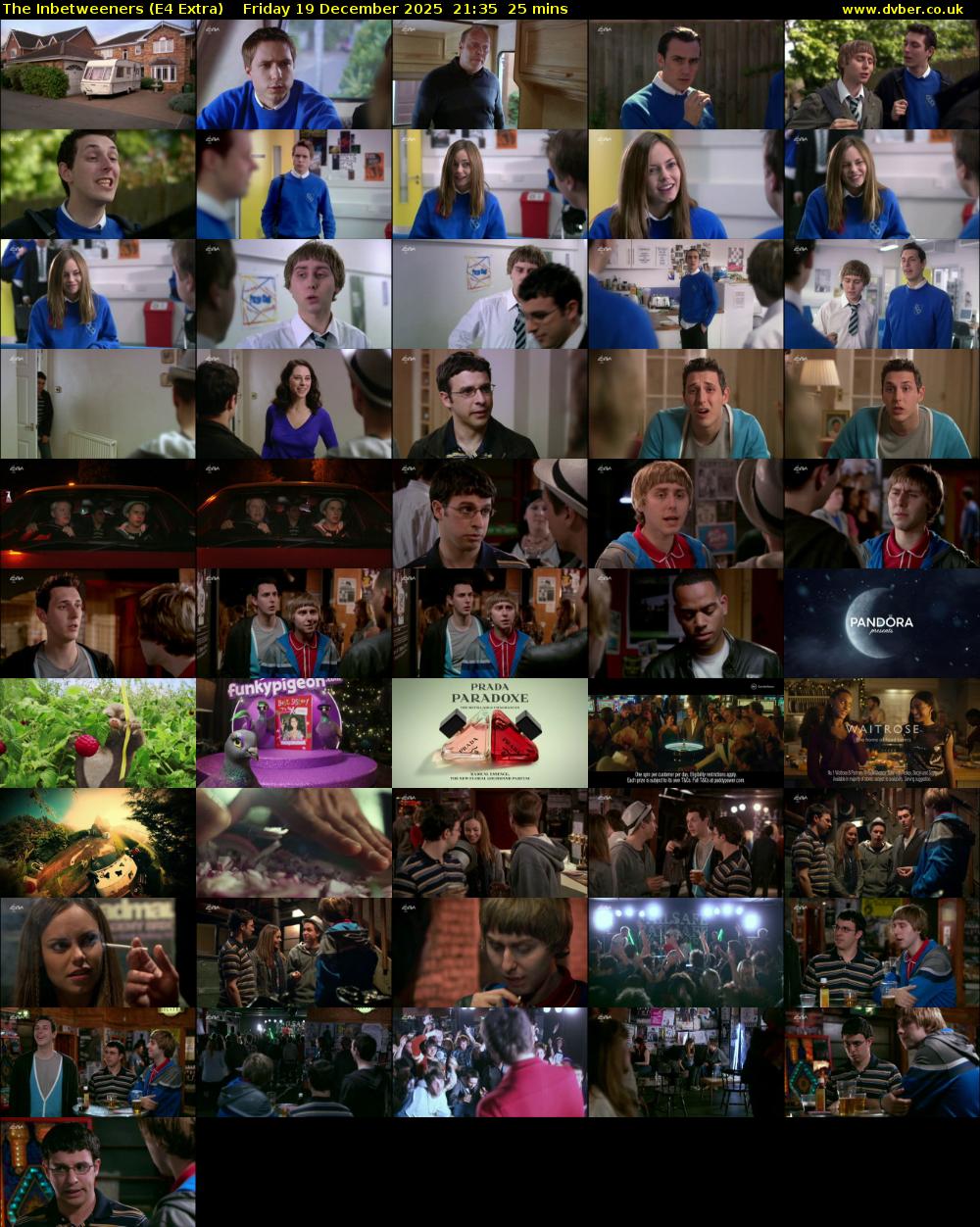 The Inbetweeners (E4 Extra) Friday 19 December 2025 21:35 - 22:00