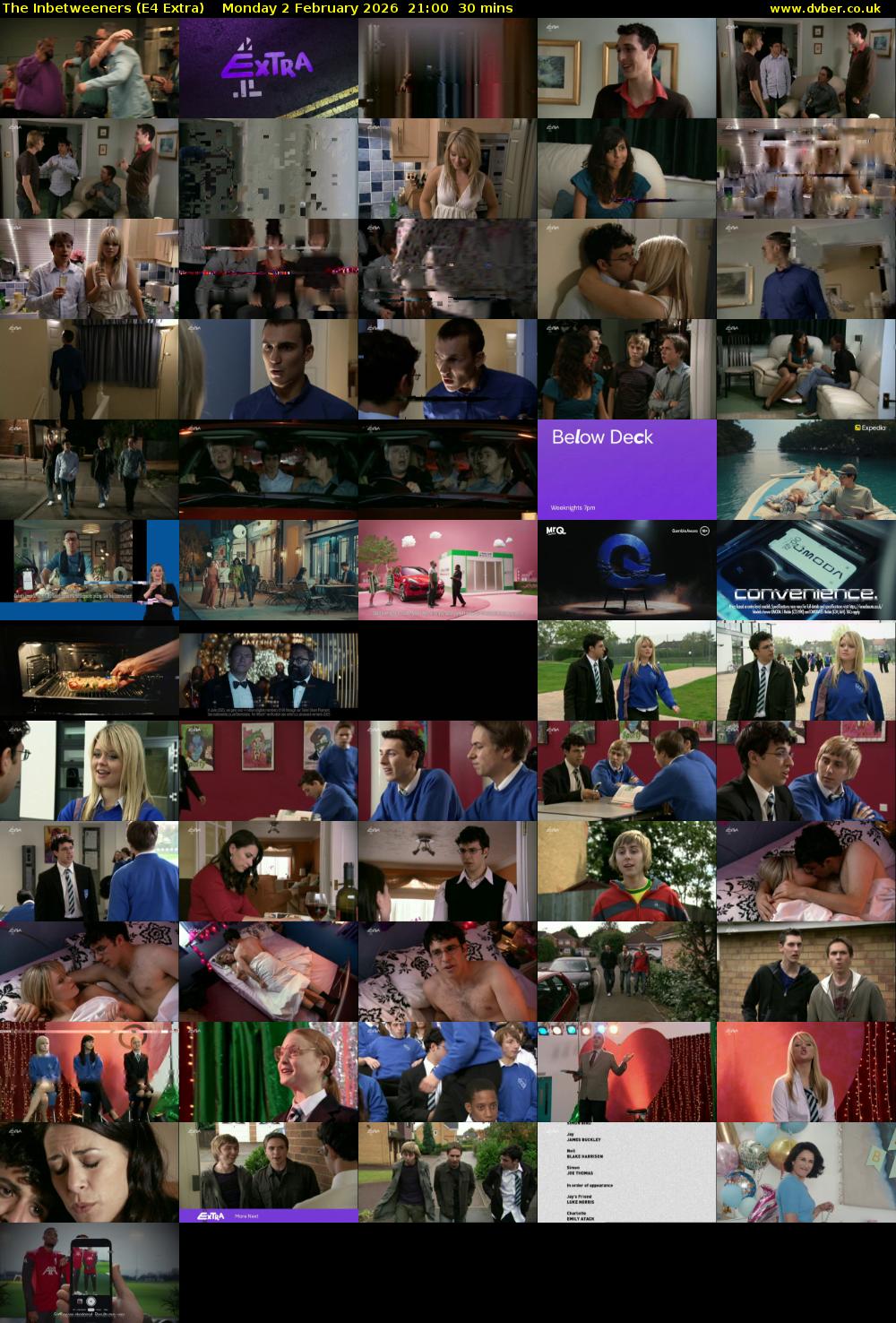 The Inbetweeners (E4 Extra) Monday 2 February 2026 21:00 - 21:30