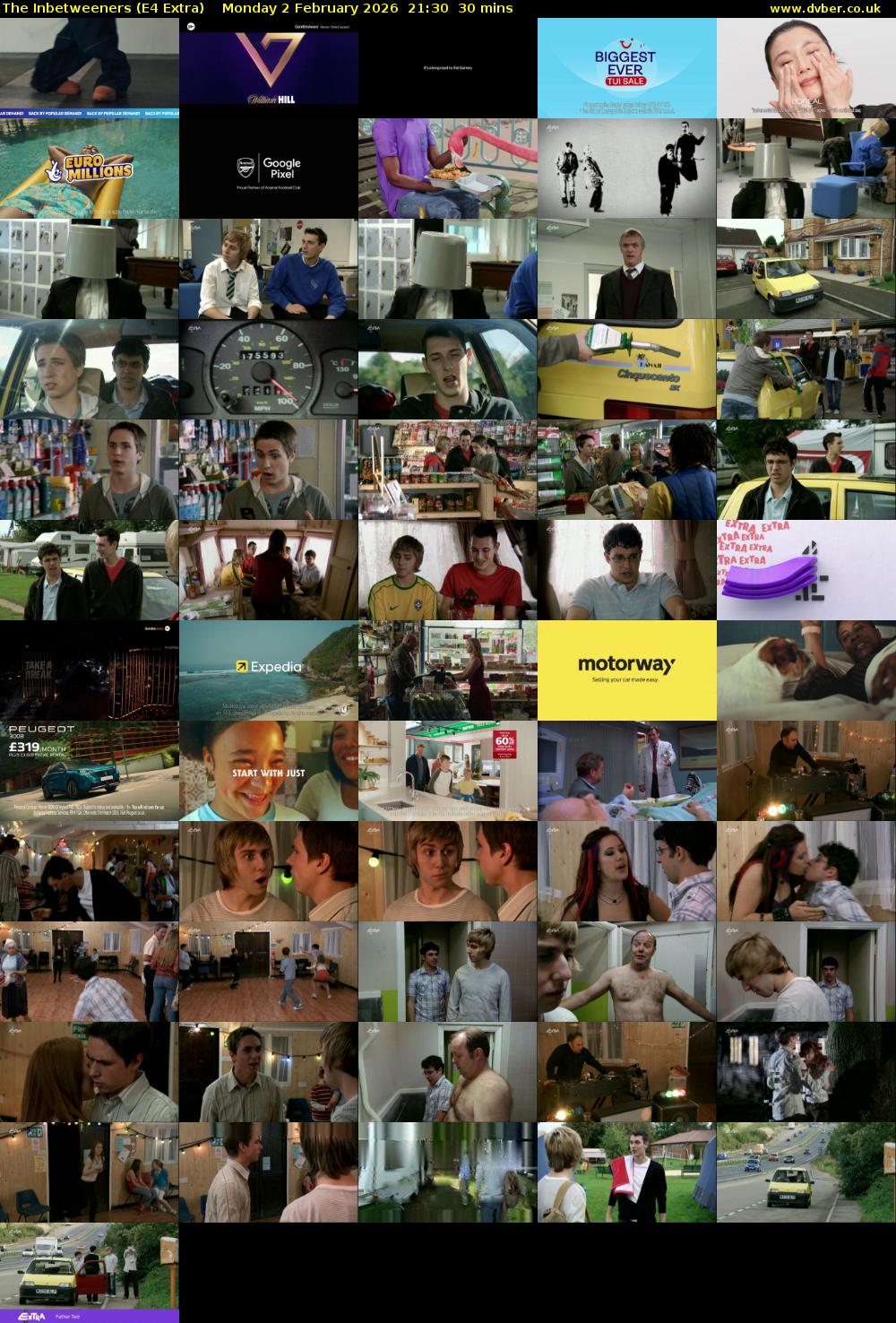 The Inbetweeners (E4 Extra) Monday 2 February 2026 21:30 - 22:00