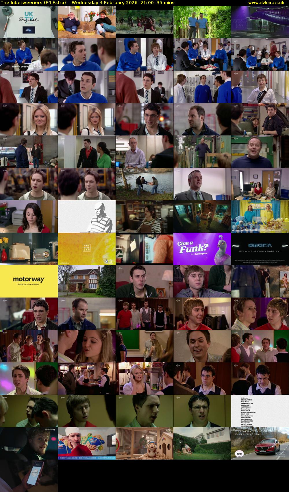 The Inbetweeners (E4 Extra) Wednesday 4 February 2026 21:00 - 21:35