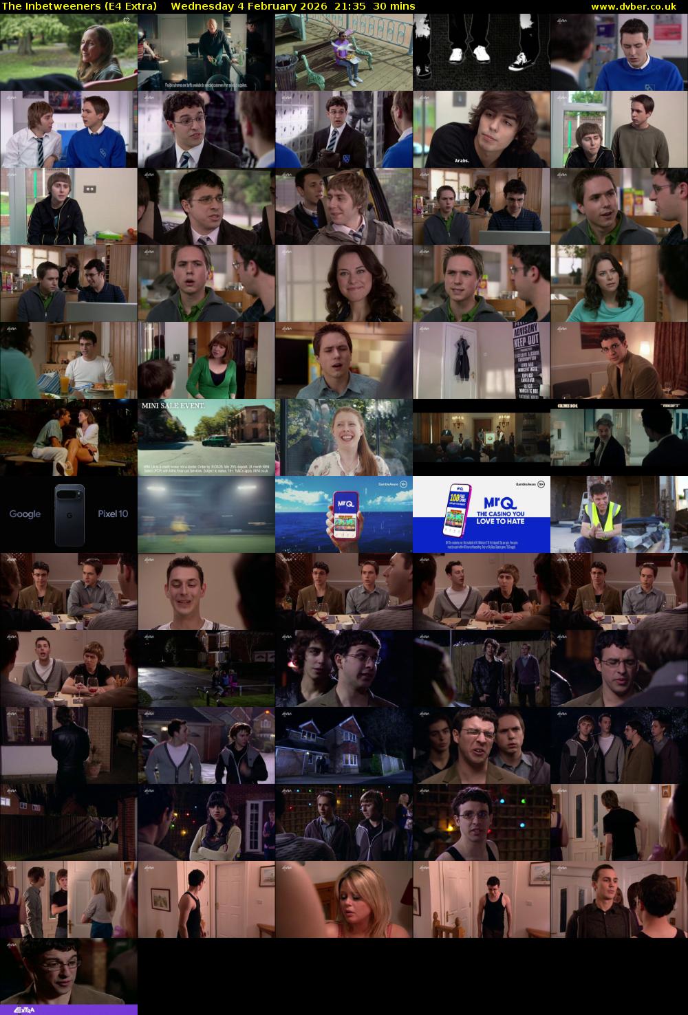 The Inbetweeners (E4 Extra) Wednesday 4 February 2026 21:35 - 22:05