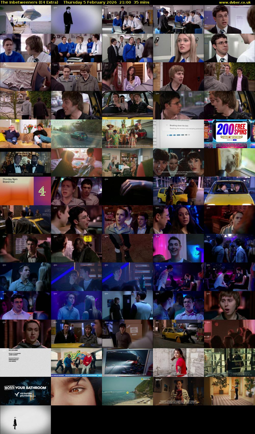 The Inbetweeners (E4 Extra) Thursday 5 February 2026 21:00 - 21:35