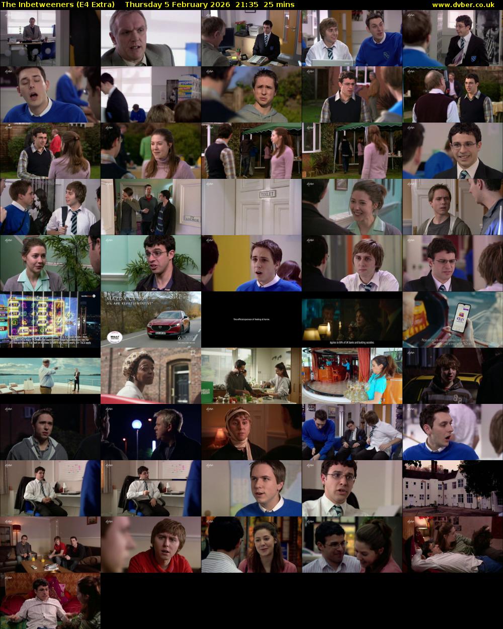 The Inbetweeners (E4 Extra) Thursday 5 February 2026 21:35 - 22:00