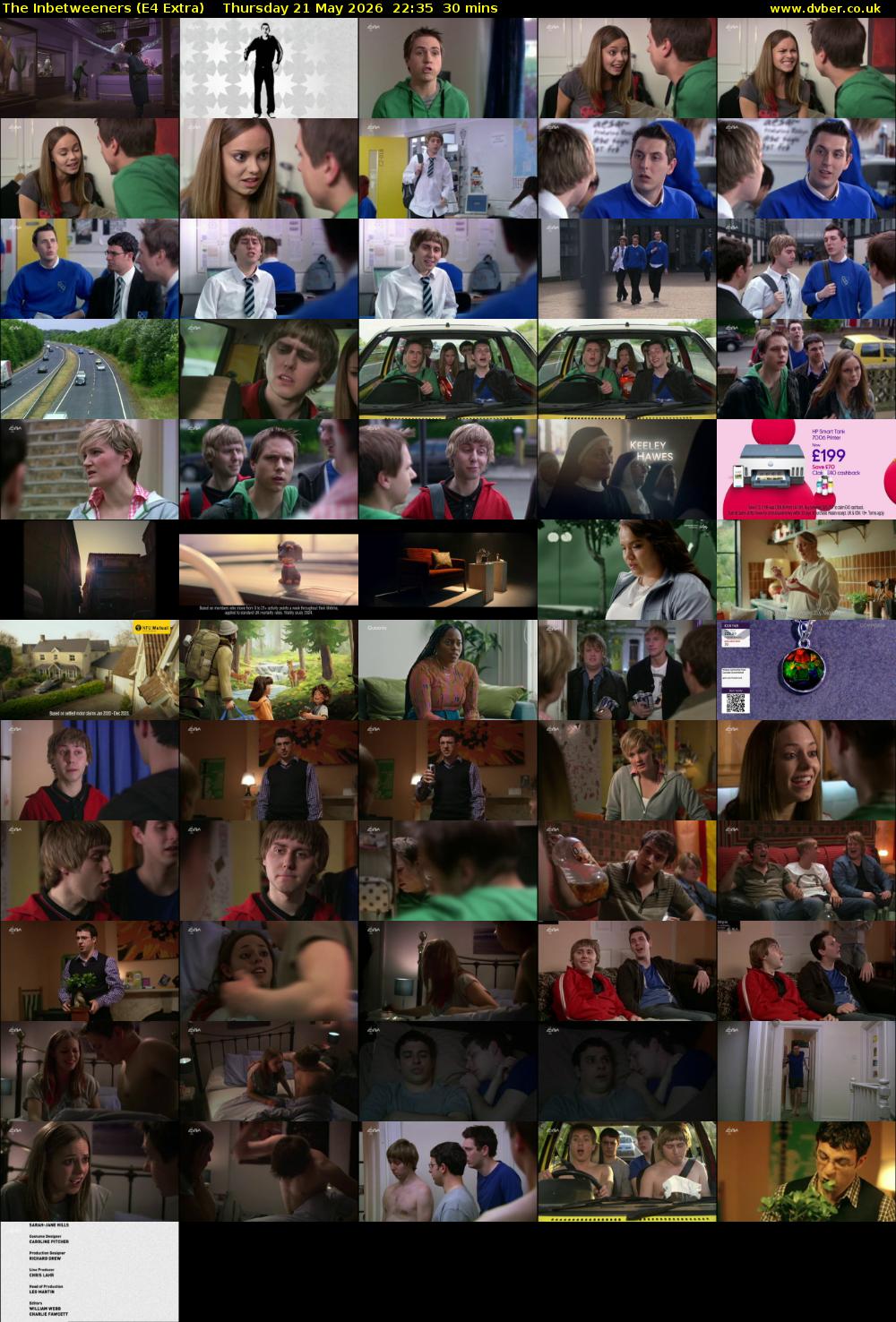 The Inbetweeners (E4 Extra) Thursday 21 May 2026 22:35 - 23:05