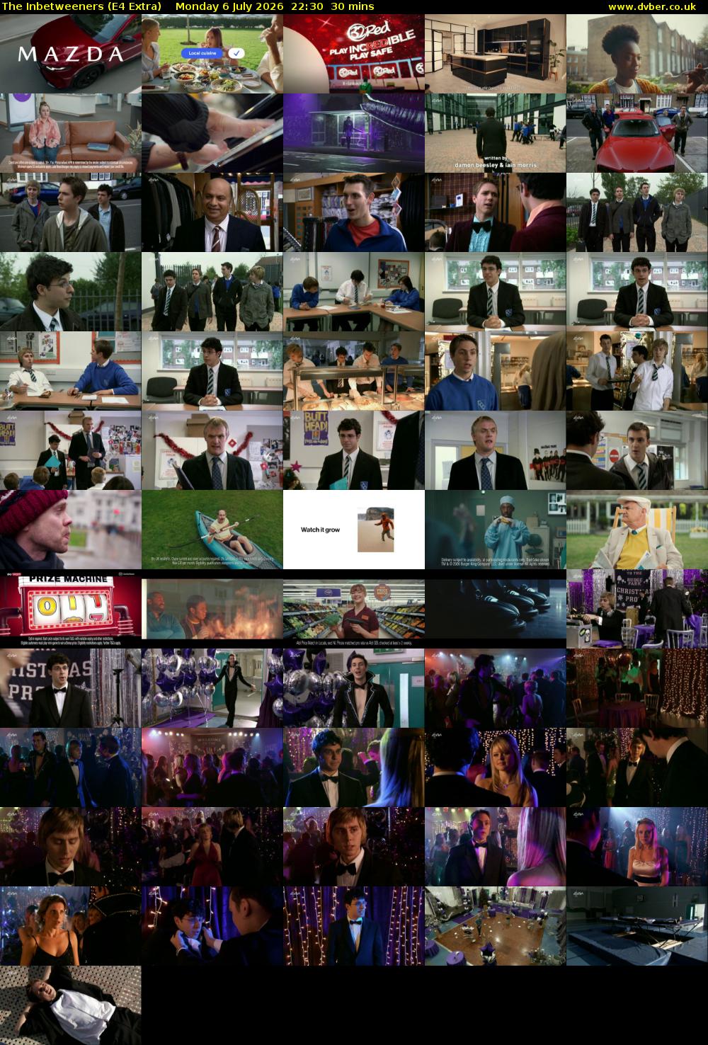 The Inbetweeners (E4 Extra) Monday 6 July 2026 22:30 - 23:00