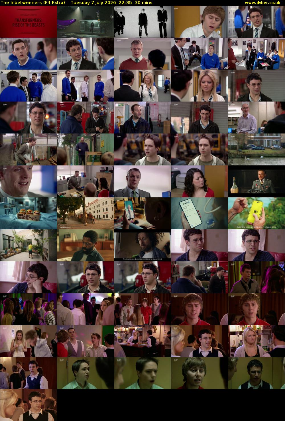 The Inbetweeners (E4 Extra) Tuesday 7 July 2026 22:35 - 23:05