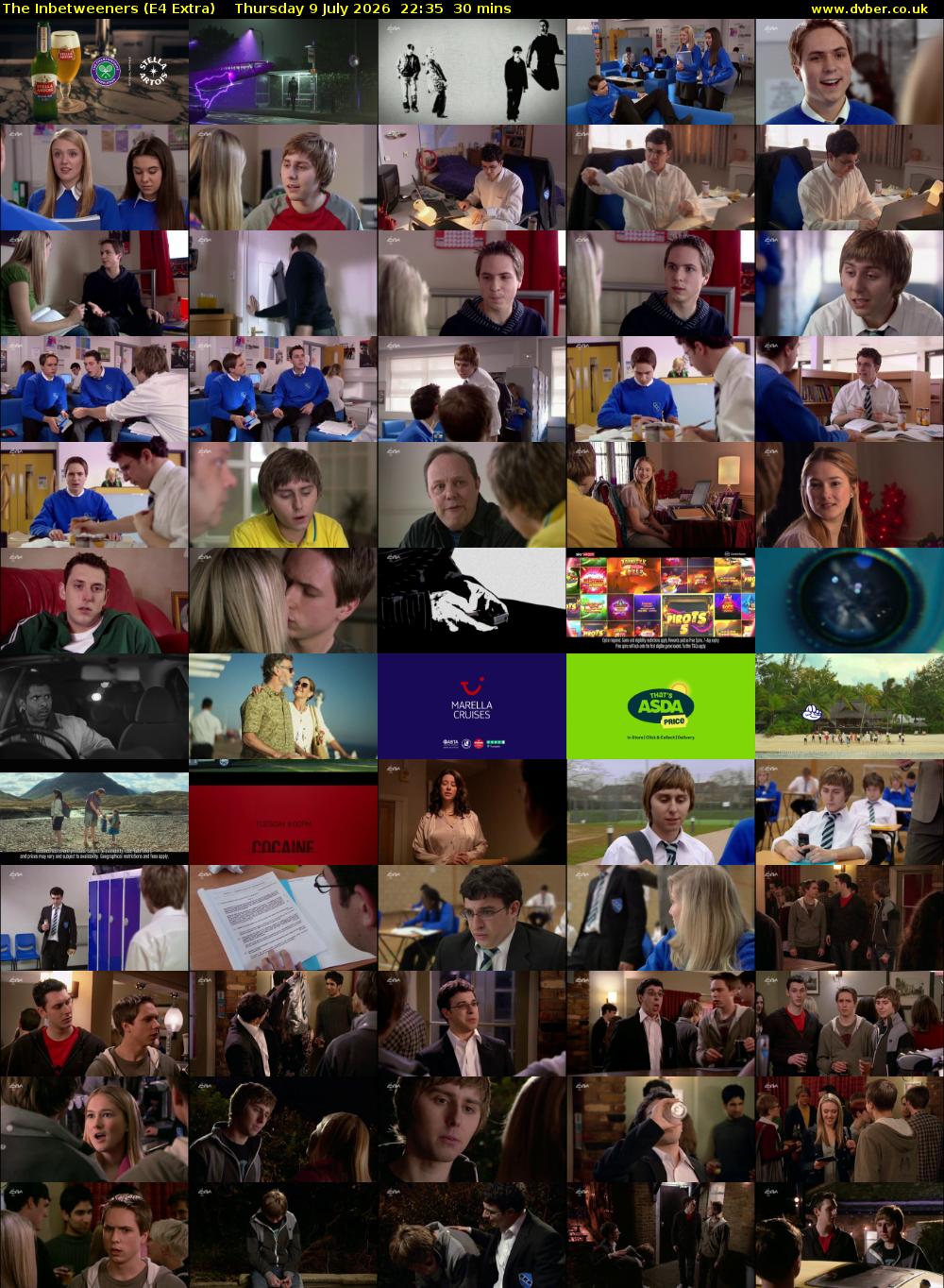 The Inbetweeners (E4 Extra) Thursday 9 July 2026 22:35 - 23:05