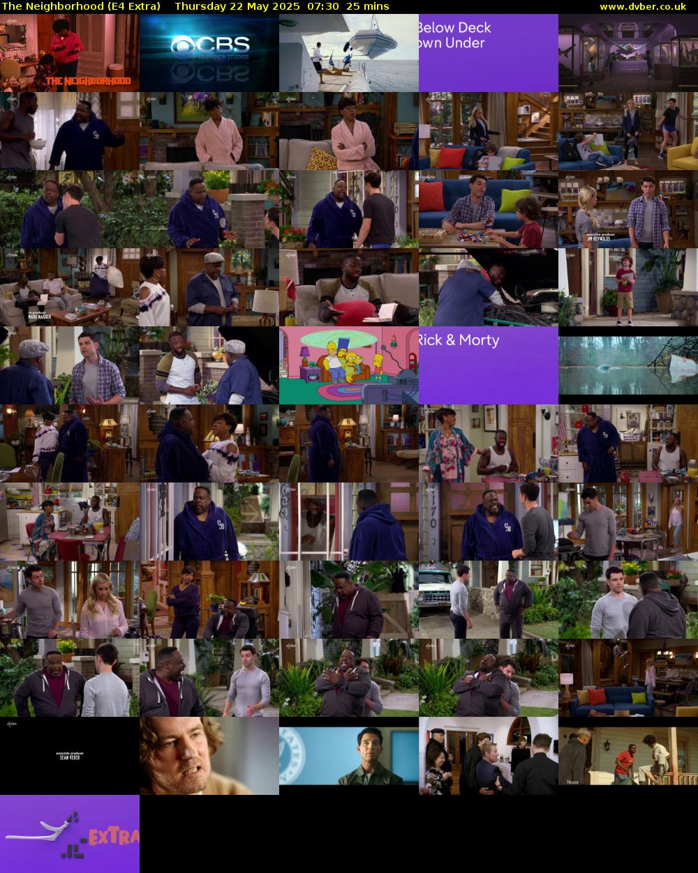 The Neighborhood (E4 Extra) Thursday 22 May 2025 07:30 - 07:55