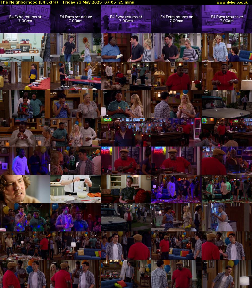The Neighborhood (E4 Extra) Friday 23 May 2025 07:05 - 07:30