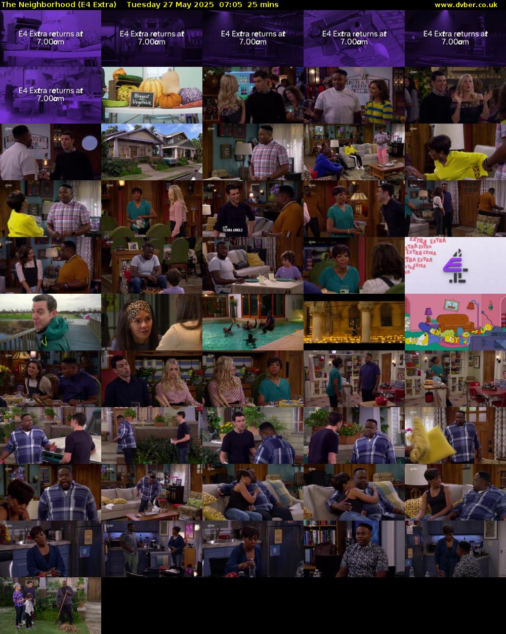 The Neighborhood (E4 Extra) Tuesday 27 May 2025 07:05 - 07:30