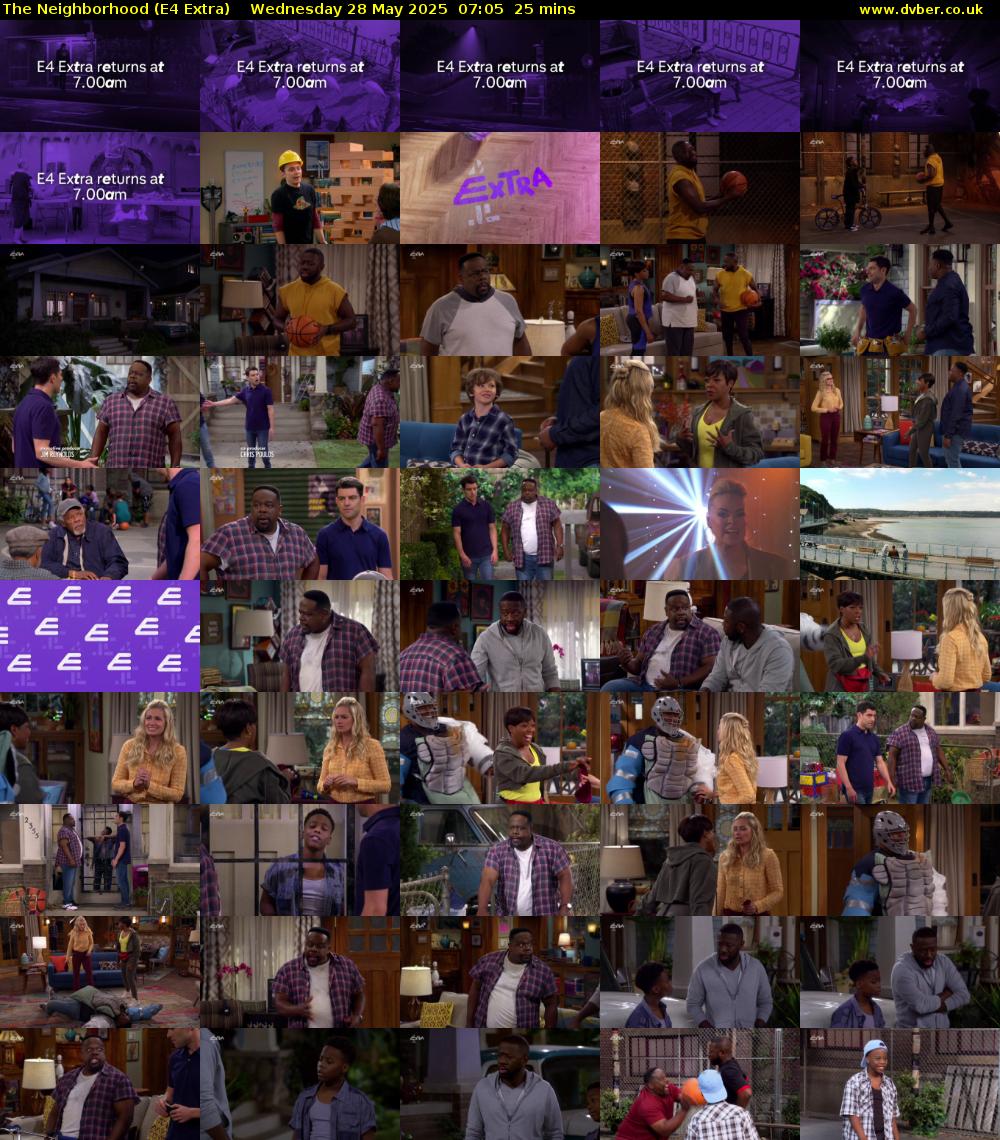 The Neighborhood (E4 Extra) Wednesday 28 May 2025 07:05 - 07:30