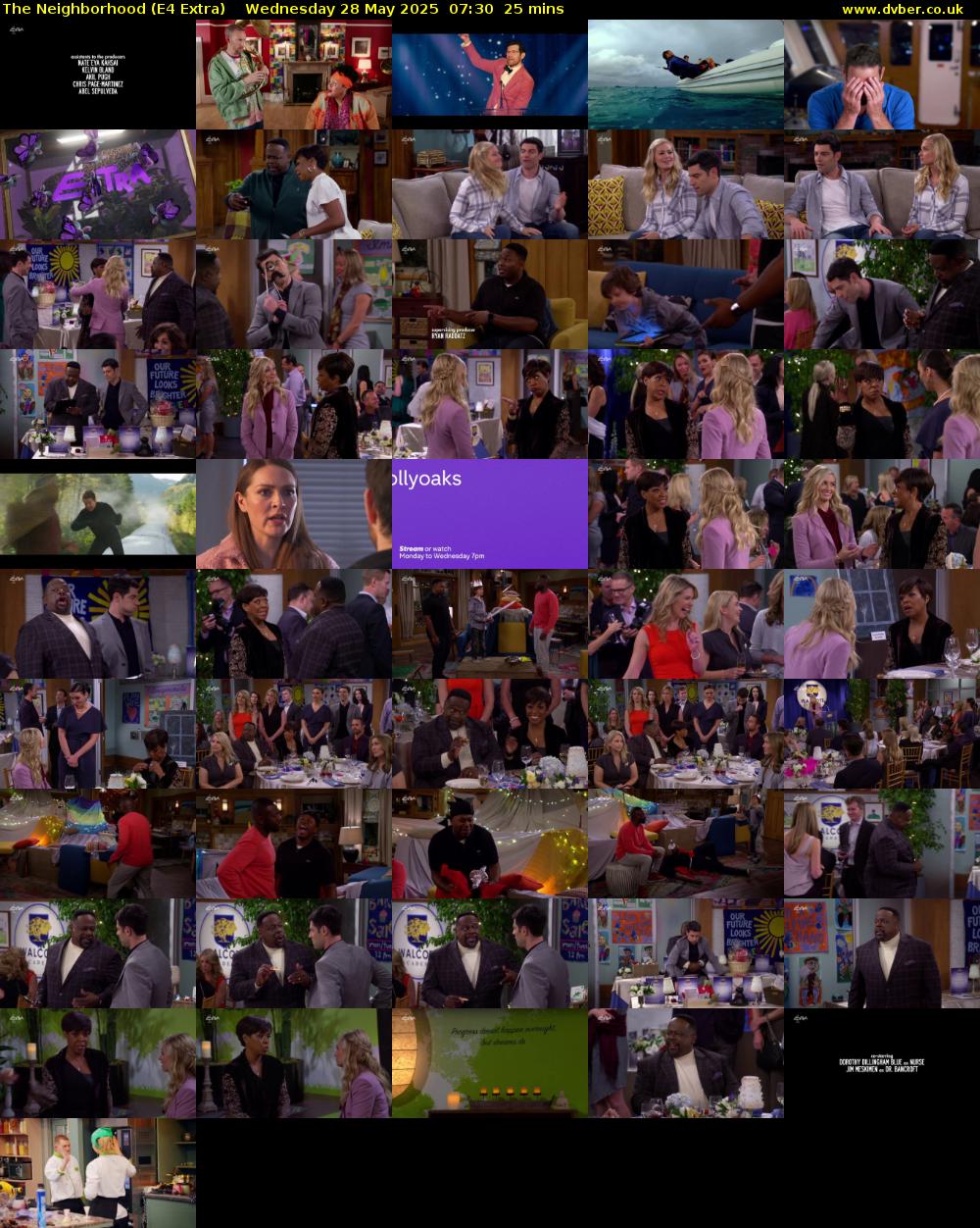 The Neighborhood (E4 Extra) Wednesday 28 May 2025 07:30 - 07:55