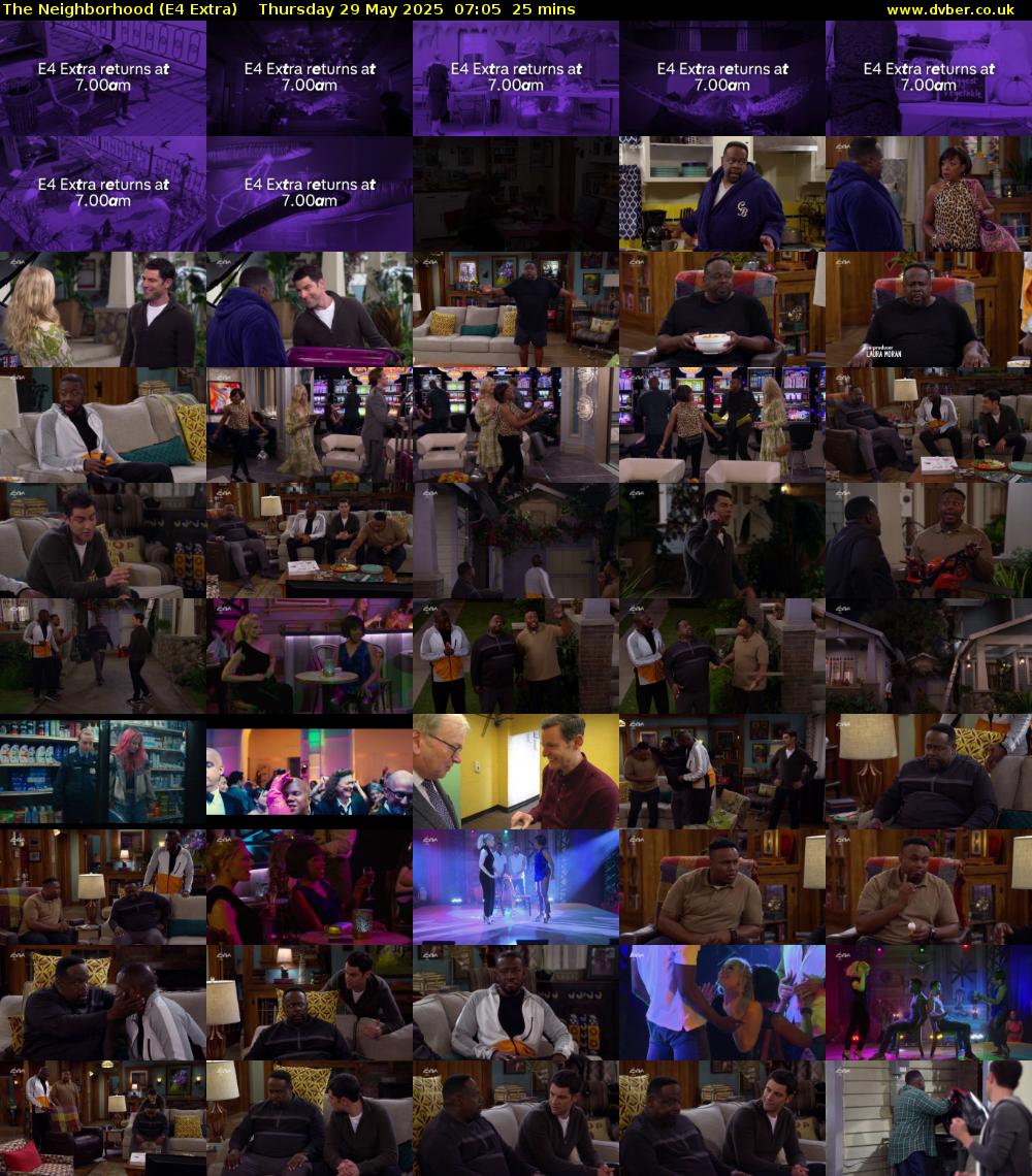 The Neighborhood (E4 Extra) Thursday 29 May 2025 07:05 - 07:30