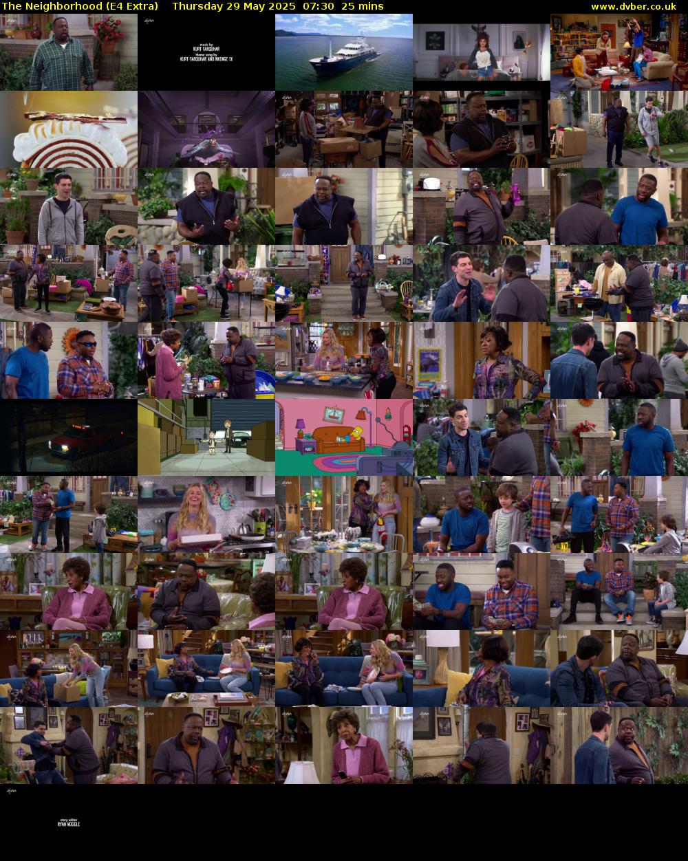 The Neighborhood (E4 Extra) Thursday 29 May 2025 07:30 - 07:55