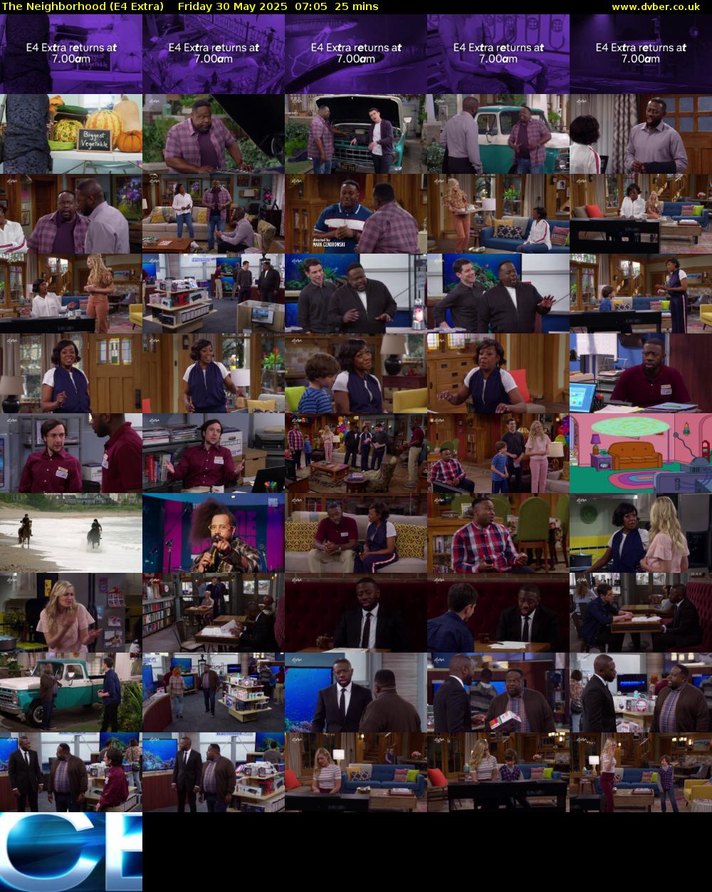 The Neighborhood (E4 Extra) Friday 30 May 2025 07:05 - 07:30