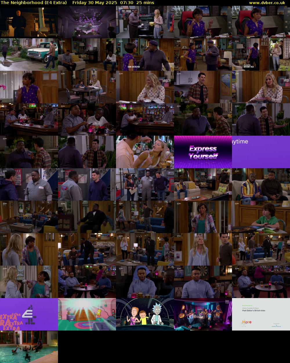 The Neighborhood (E4 Extra) Friday 30 May 2025 07:30 - 07:55
