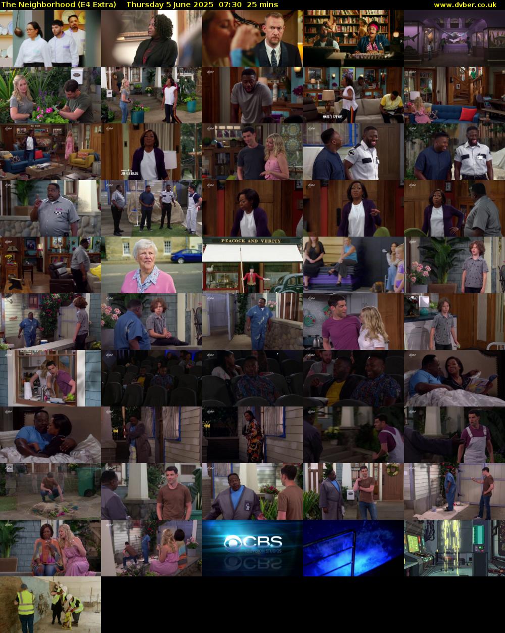 The Neighborhood (E4 Extra) Thursday 5 June 2025 07:30 - 07:55