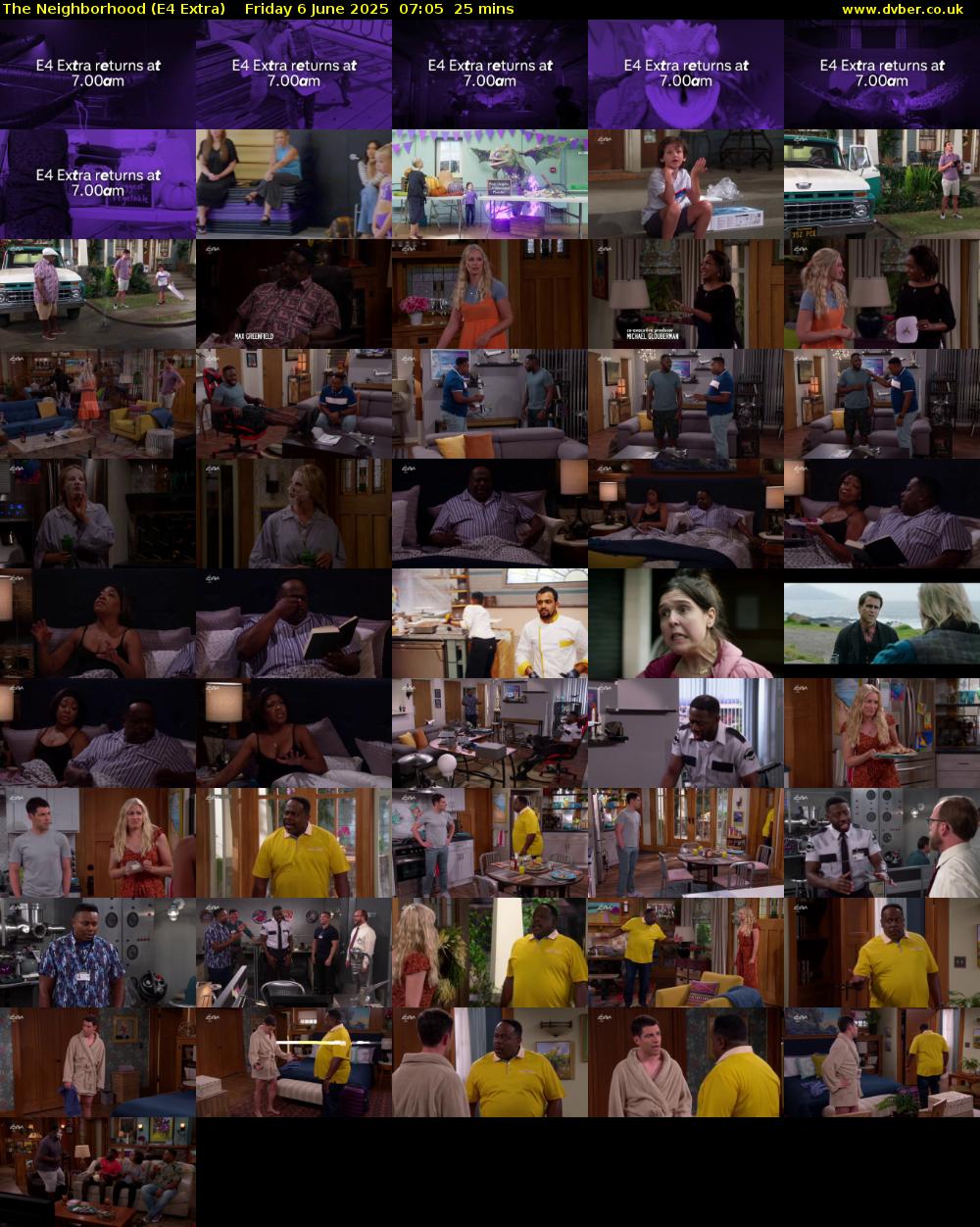 The Neighborhood (E4 Extra) Friday 6 June 2025 07:05 - 07:30