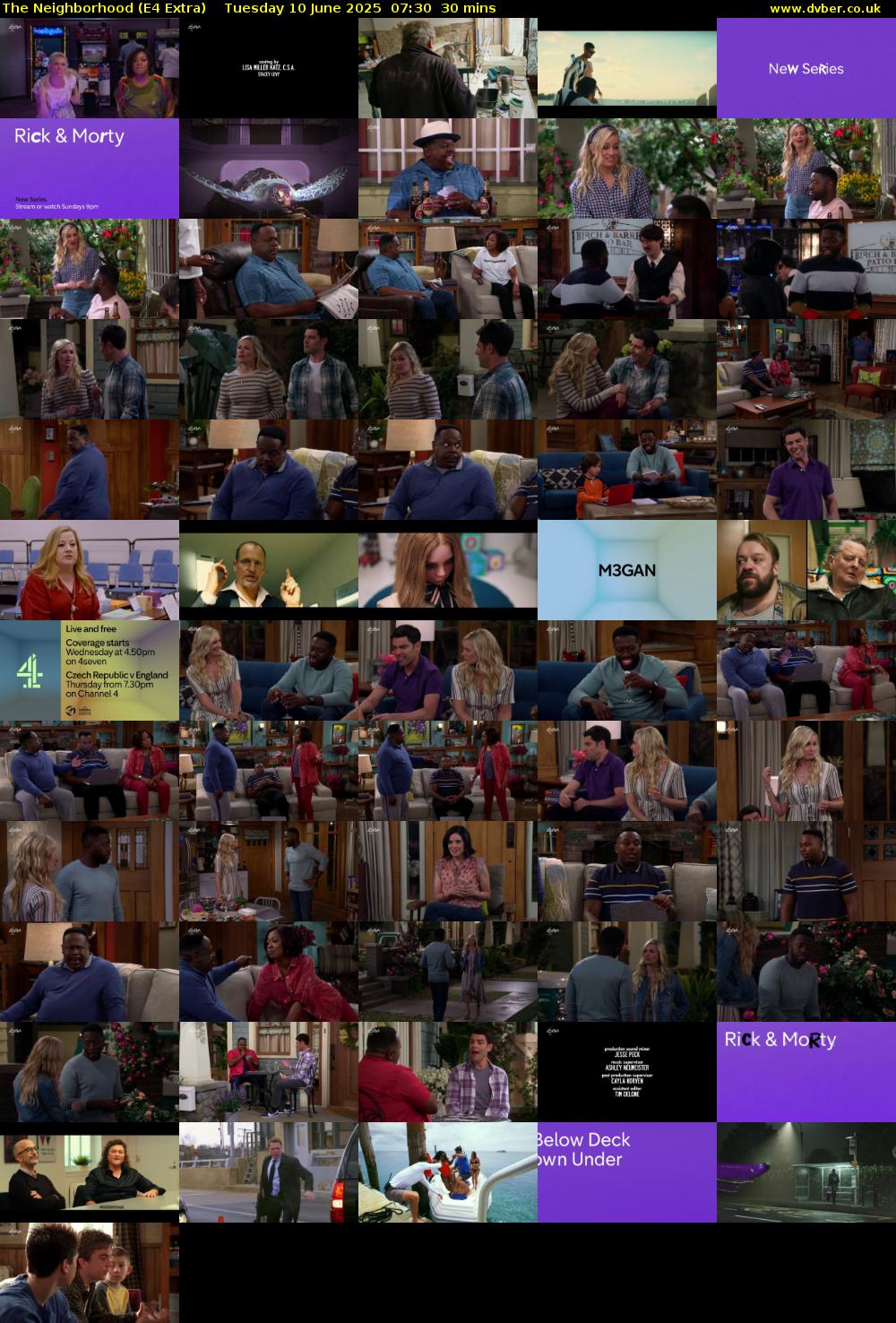 The Neighborhood (E4 Extra) Tuesday 10 June 2025 07:30 - 08:00