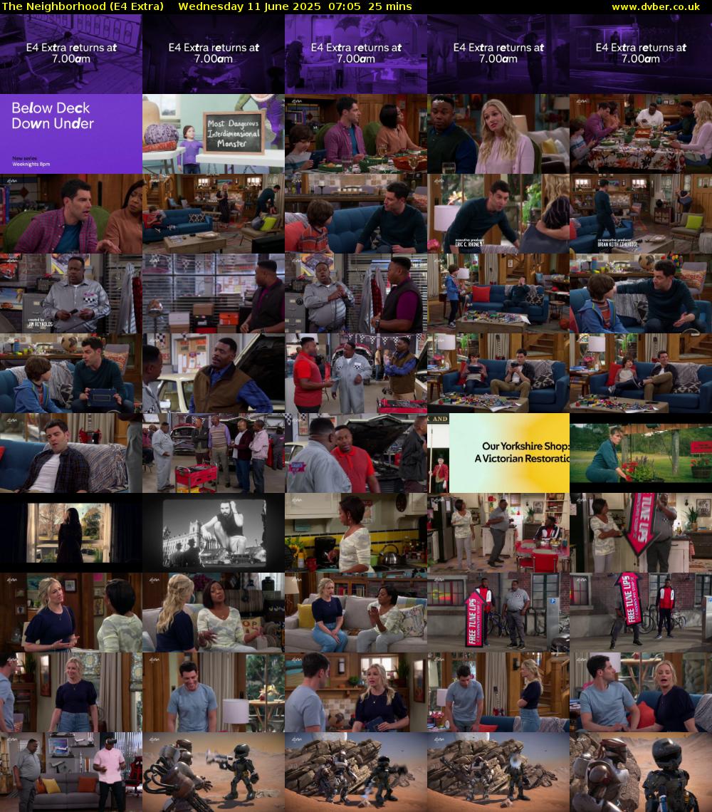 The Neighborhood (E4 Extra) Wednesday 11 June 2025 07:05 - 07:30
