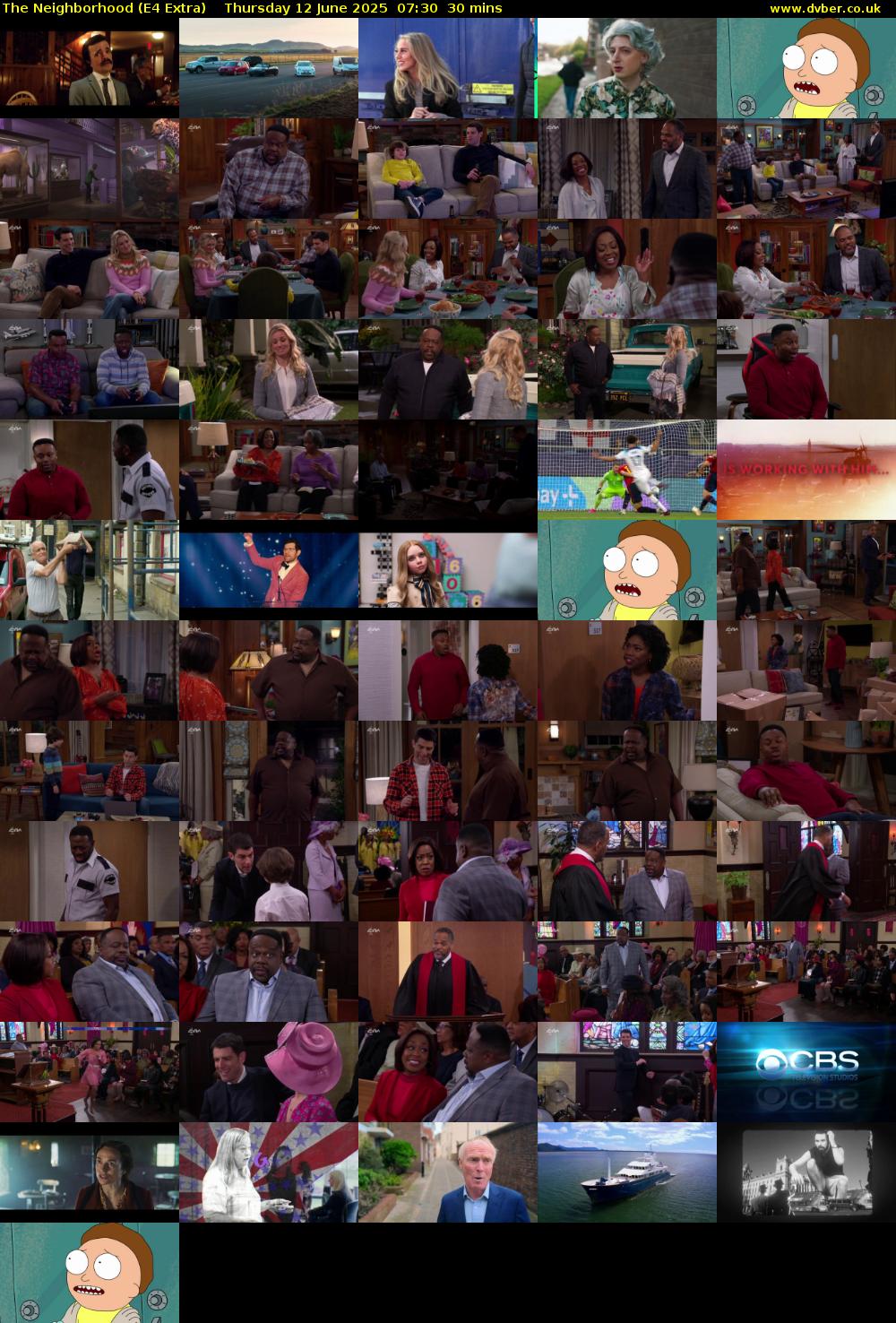 The Neighborhood (E4 Extra) Thursday 12 June 2025 07:30 - 08:00