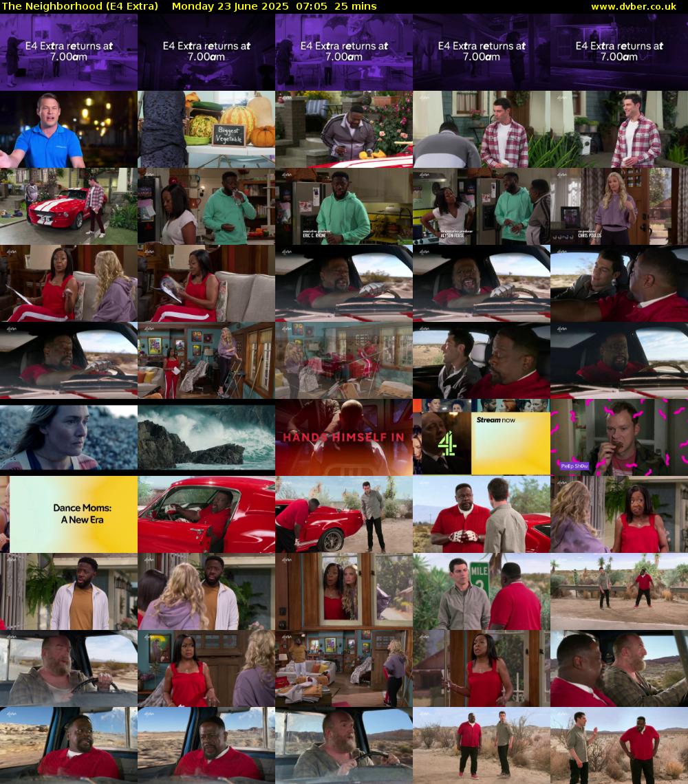 The Neighborhood (E4 Extra) Monday 23 June 2025 07:05 - 07:30