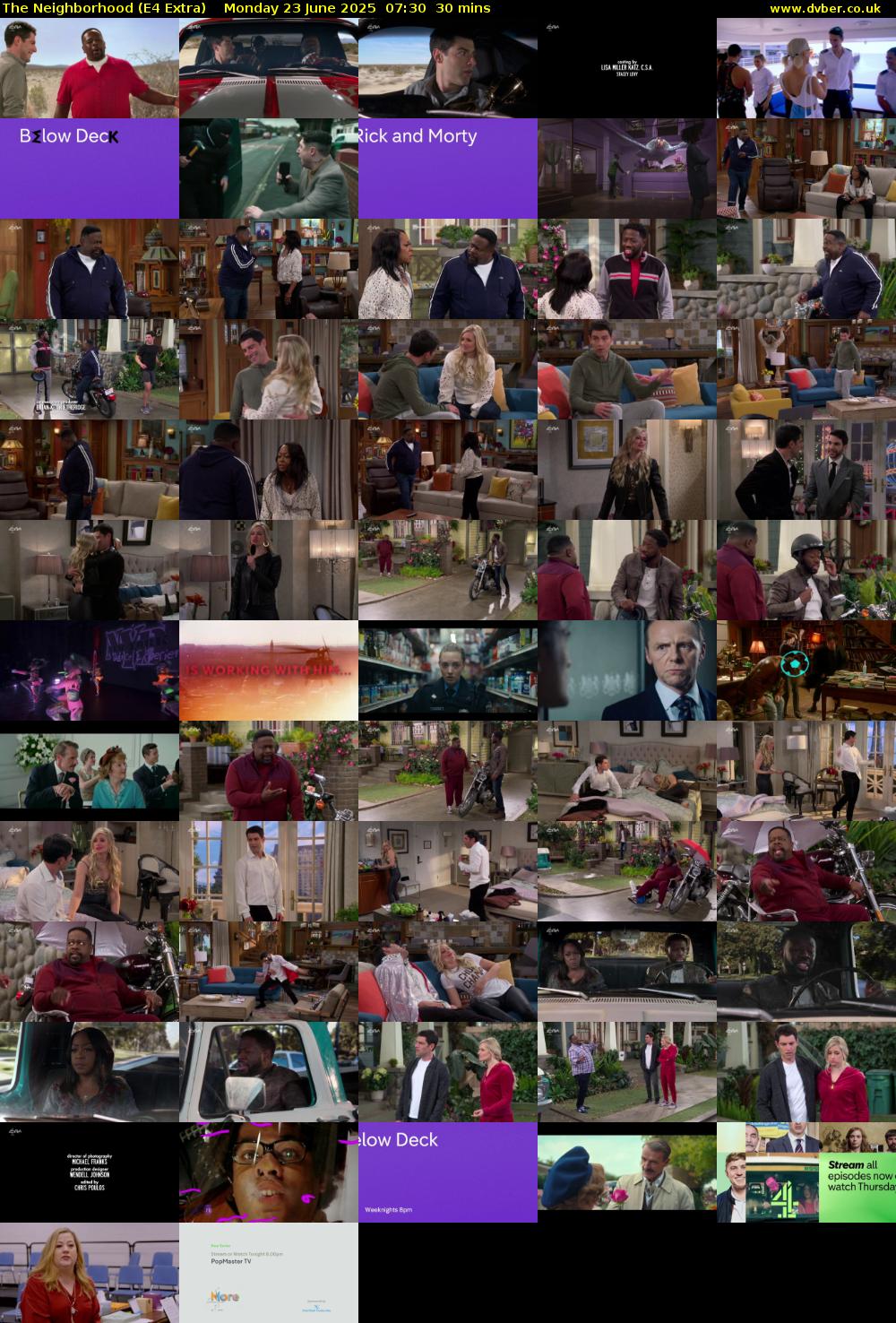The Neighborhood (E4 Extra) Monday 23 June 2025 07:30 - 08:00