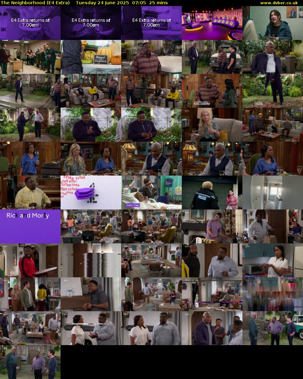 The Neighborhood (E4 Extra) Tuesday 24 June 2025 07:05 - 07:30
