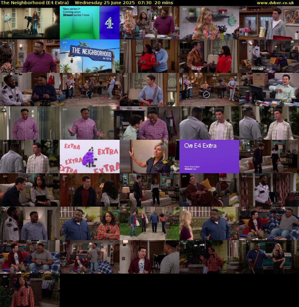 The Neighborhood (E4 Extra) Wednesday 25 June 2025 07:30 - 07:50