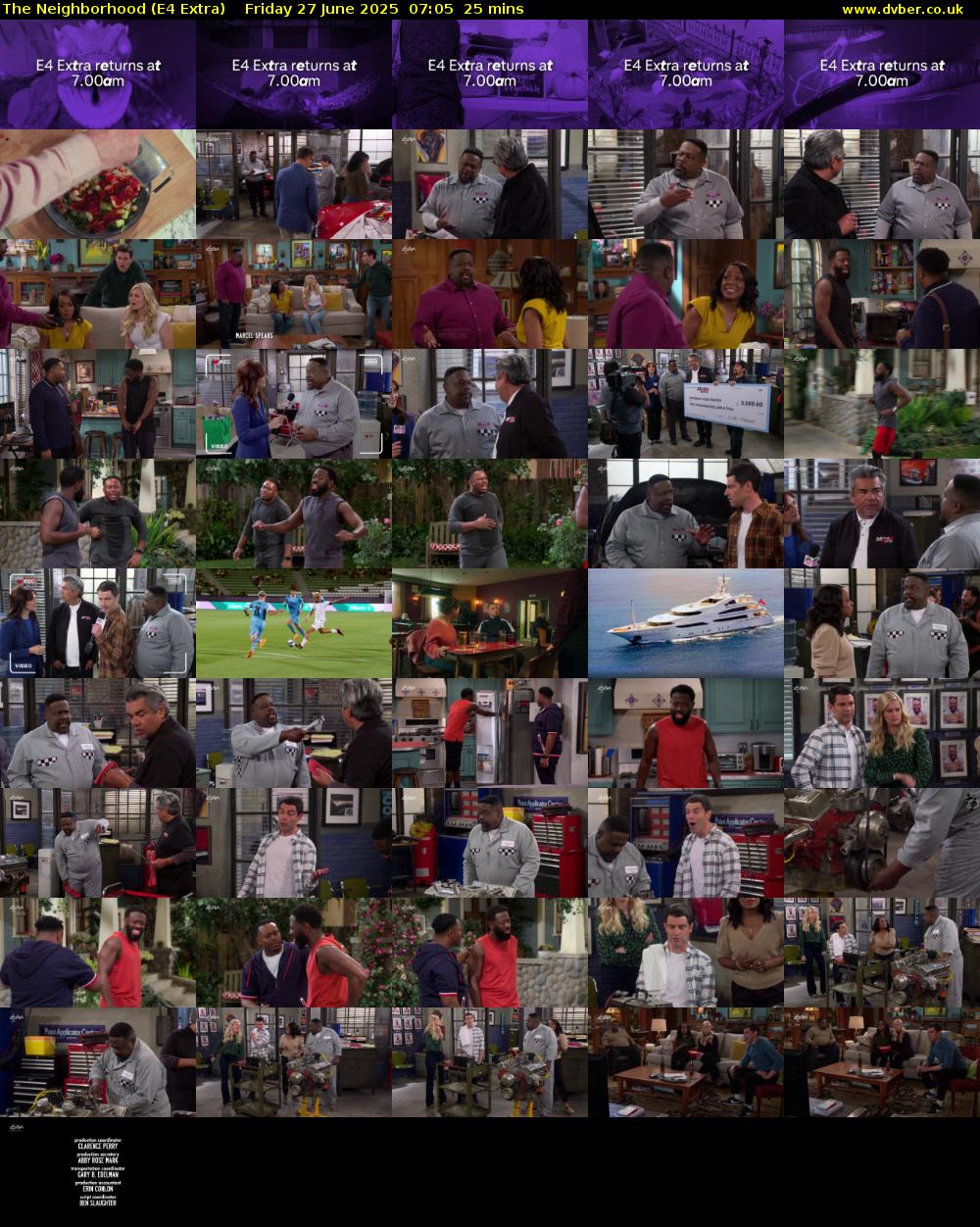 The Neighborhood (E4 Extra) Friday 27 June 2025 07:05 - 07:30